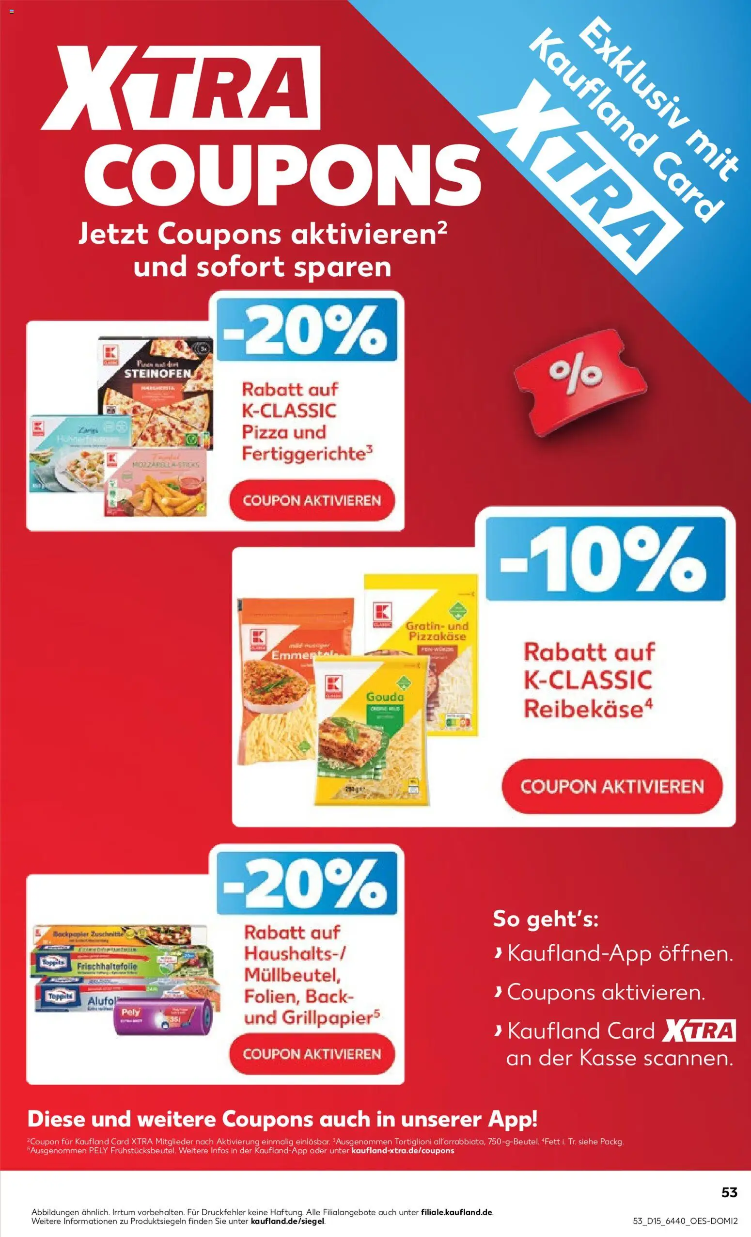 Kaufland Prospekt Hannover	 – gültig ab 09.04.2026 | Seite: 53 | Produkte: Mozzarella, Gouda, Fertiggerichte, Reibekase