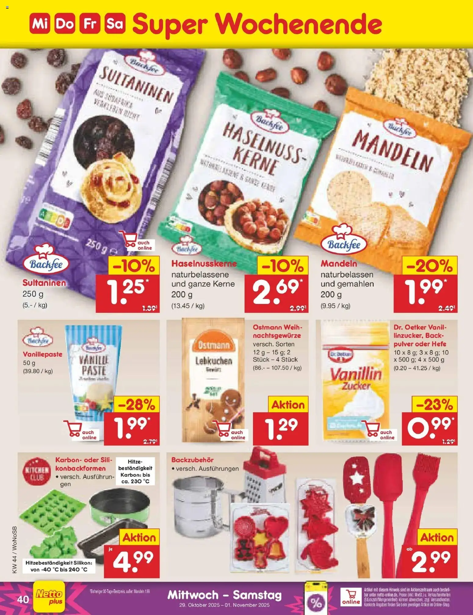 Netto Marken-Discount prospekt Pirna	 – gültig ab 27.10.2025 | Seite: 44 | Produkte: Mandeln, Zucker
