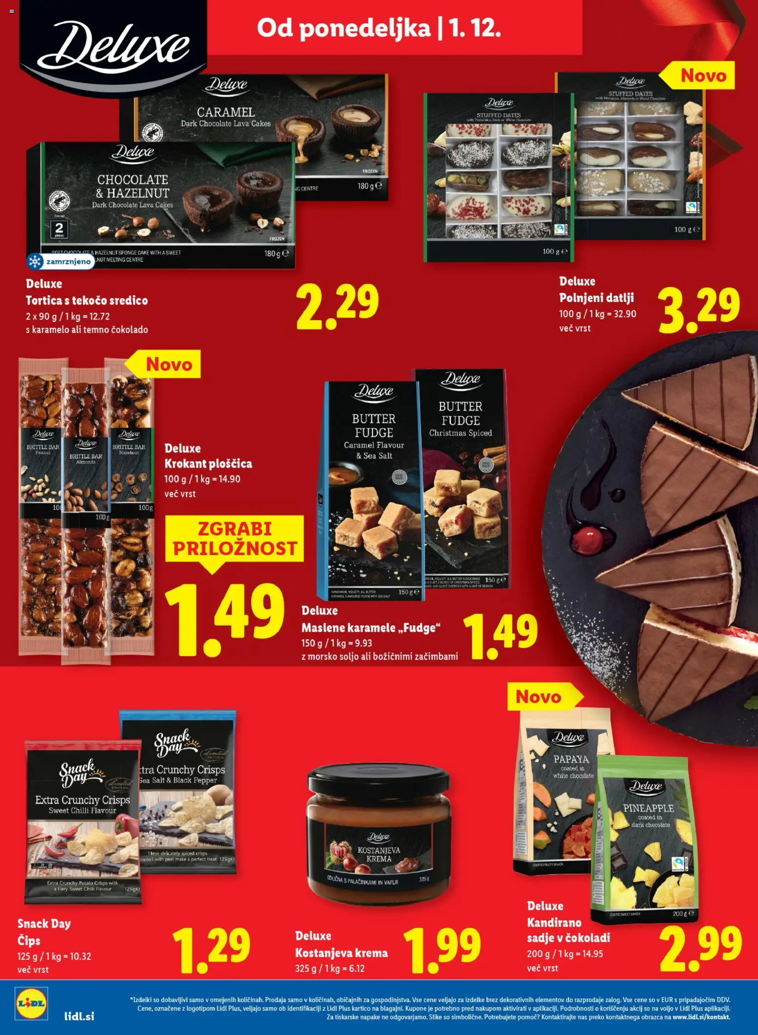 Novi Lidl katalog ponudbe – veljaven od 27.11.2025 | Stran: 48 | Izdelki: Krema, Karamele, Cips, Sadje