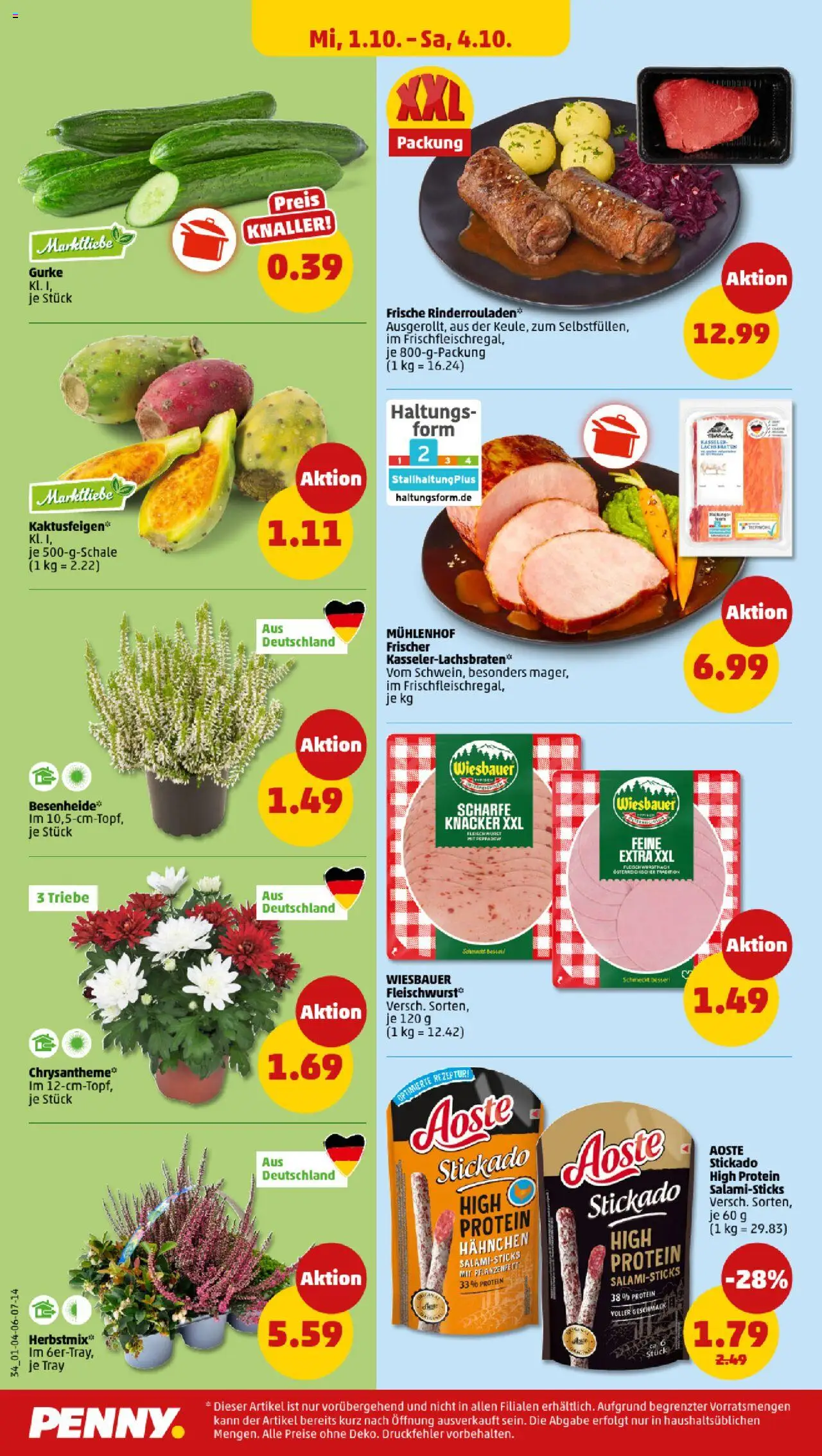 Penny Prospekt 	 – gültig ab 29.09.2025 | Seite: 34 | Produkte: Hahnchen