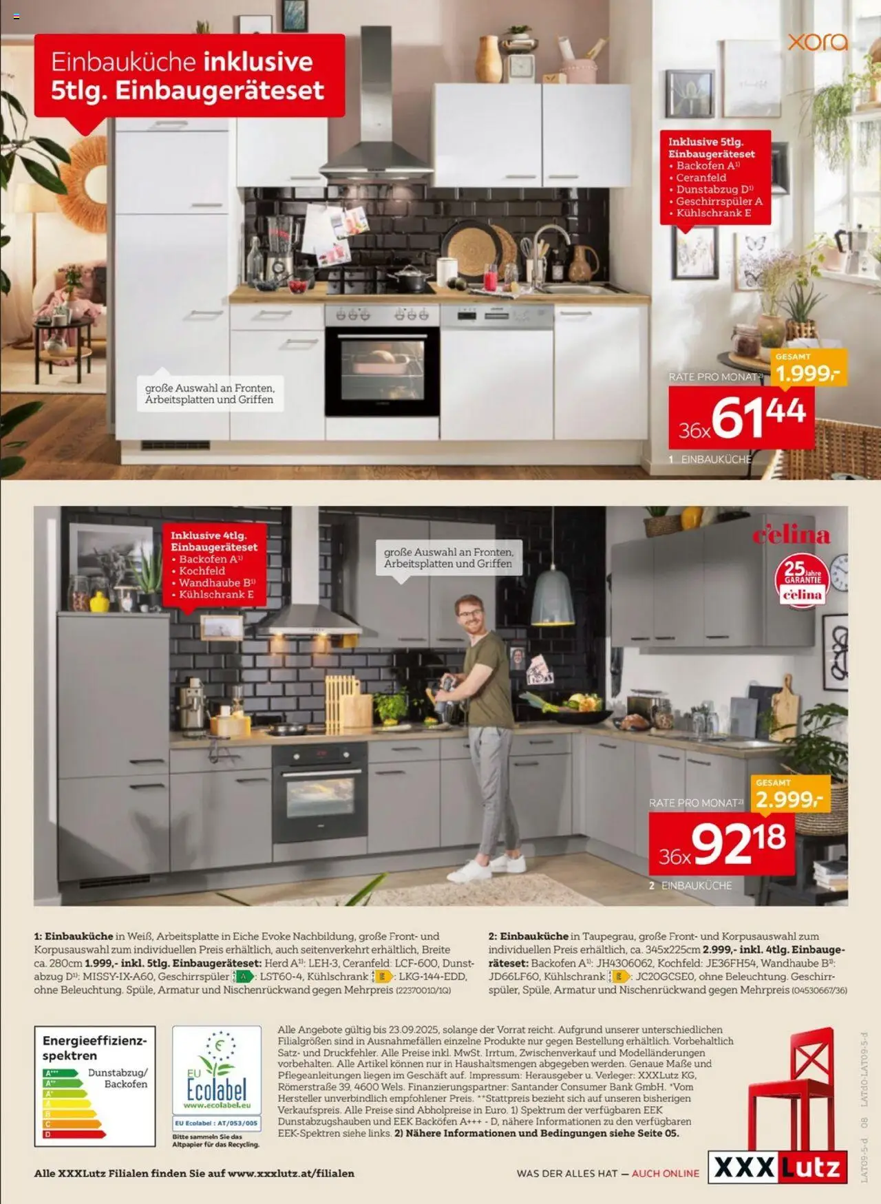 XXXLutz Jetzt Feiert Ganz Österreich Jubiläum gültig ab 16.09.2025 | Seite: 24 | Produkte: Kühlschrank, Herd, Kochfeld, Geschirrspüler
