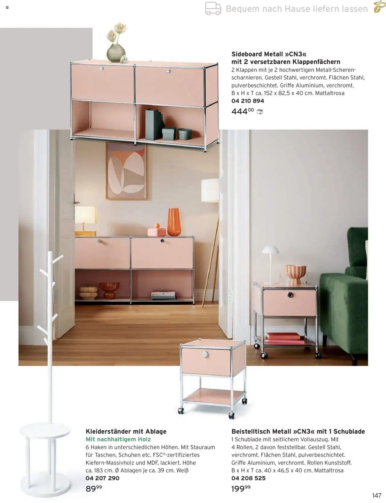 Angebote Tchibo – gültig ab 01.10.2025 | Seite: 147 | Produkte: Sideboard, Beistelltisch, Kleiderständer