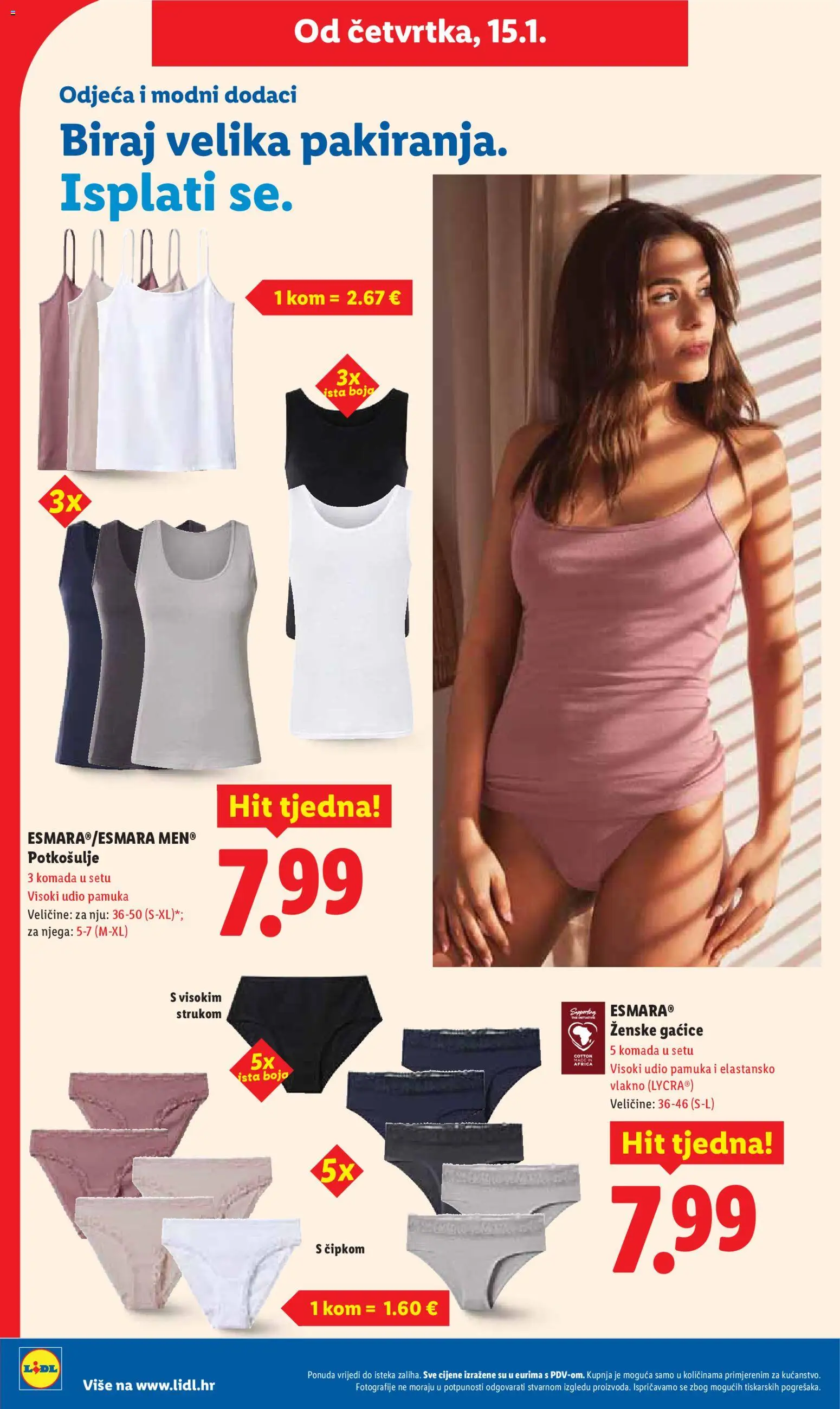 Lidl katalog | vrijedi od 12.01.2026 | Stranica: 24 | Proizvodi: Odjeća, Gaćice