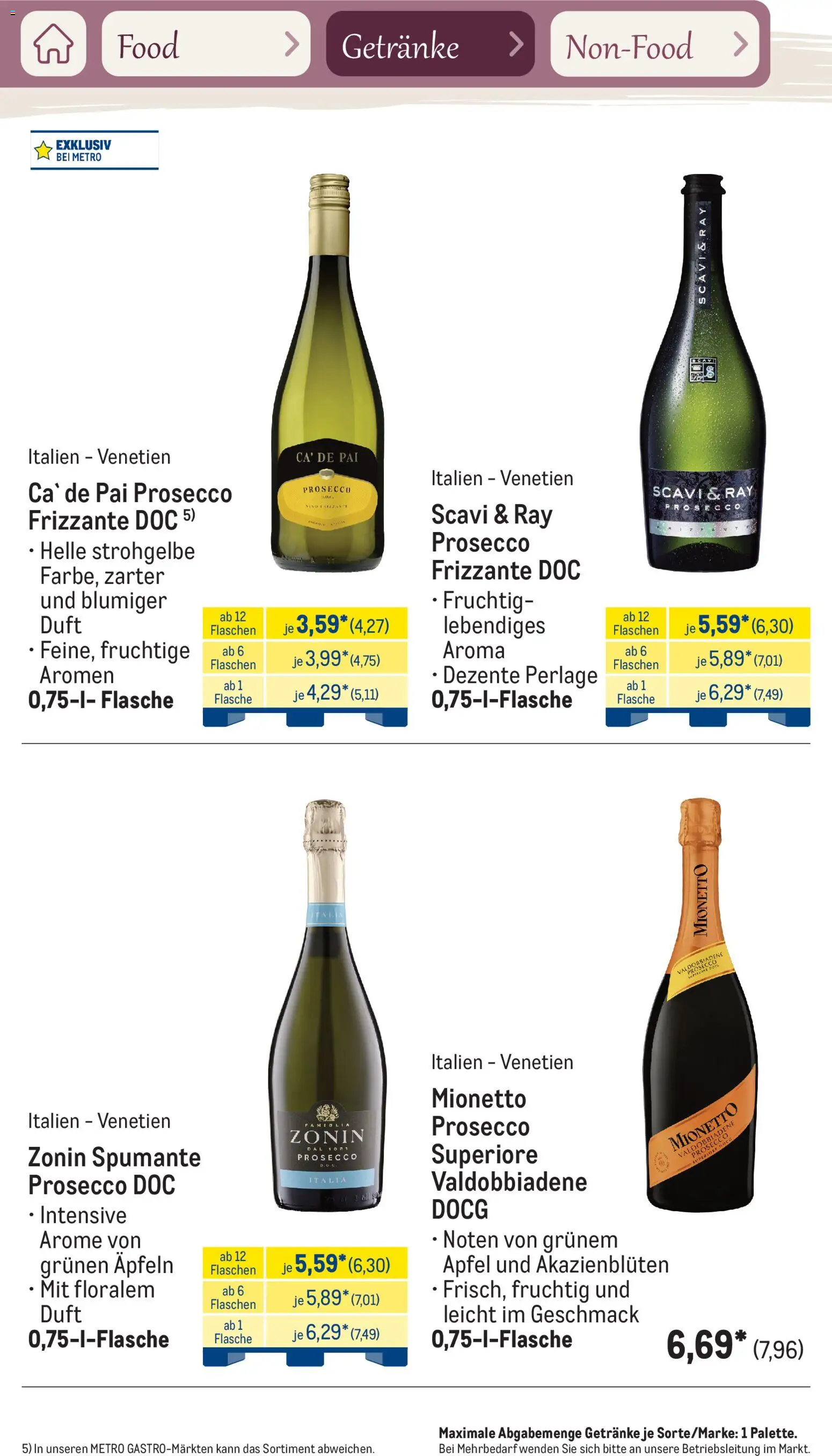 Metro Saisonkatalog Frühlingsgenuss – gültig ab 01.03.2026 | Seite: 47 | Produkte: Duft, Äpfel, Prosecco