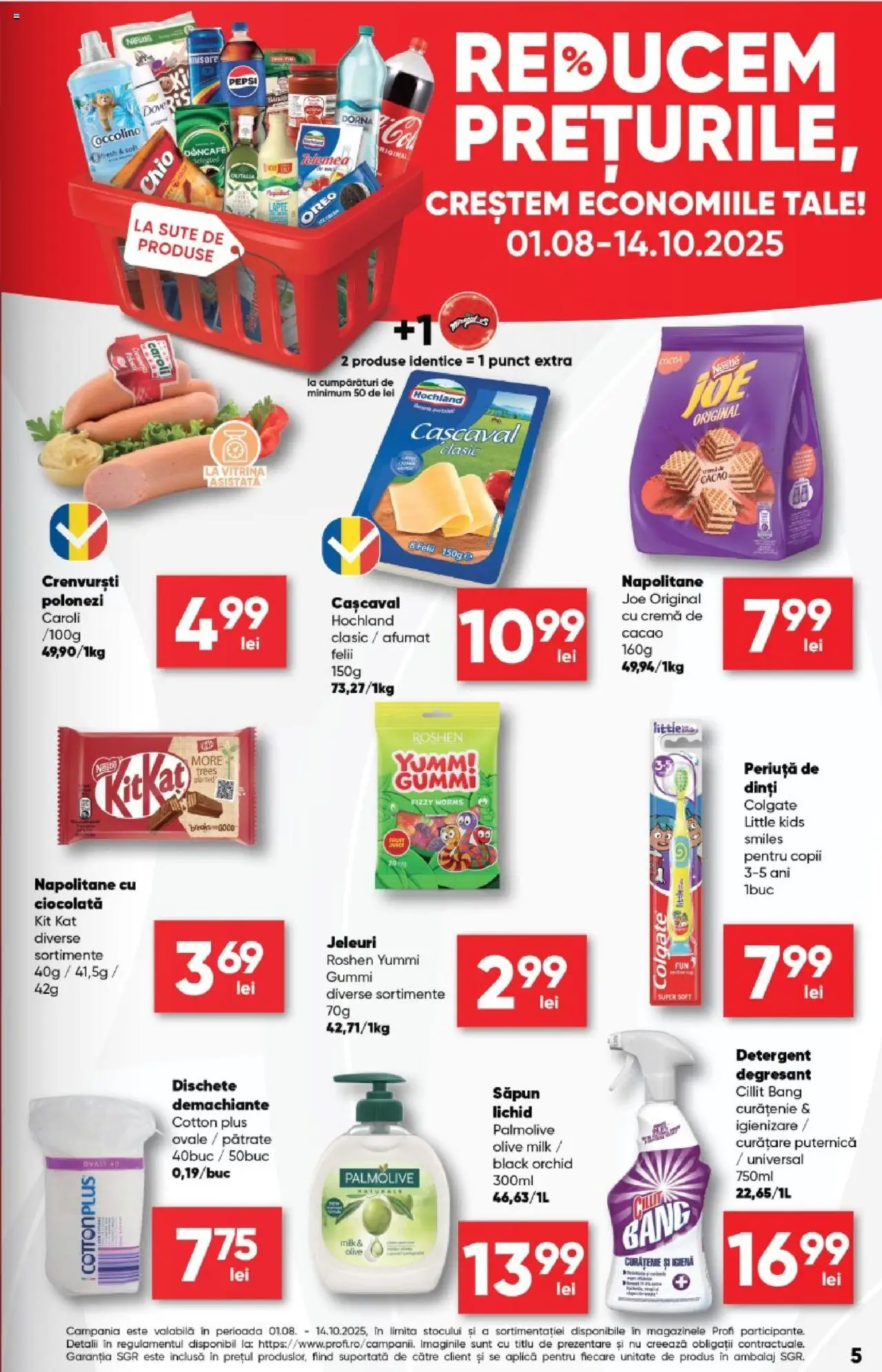 Catalog Profi  – valabil de la 20.08.2025 | Pagină: 5 | Produse: Vitrină, Crenvurști, Cacao, Jeleuri