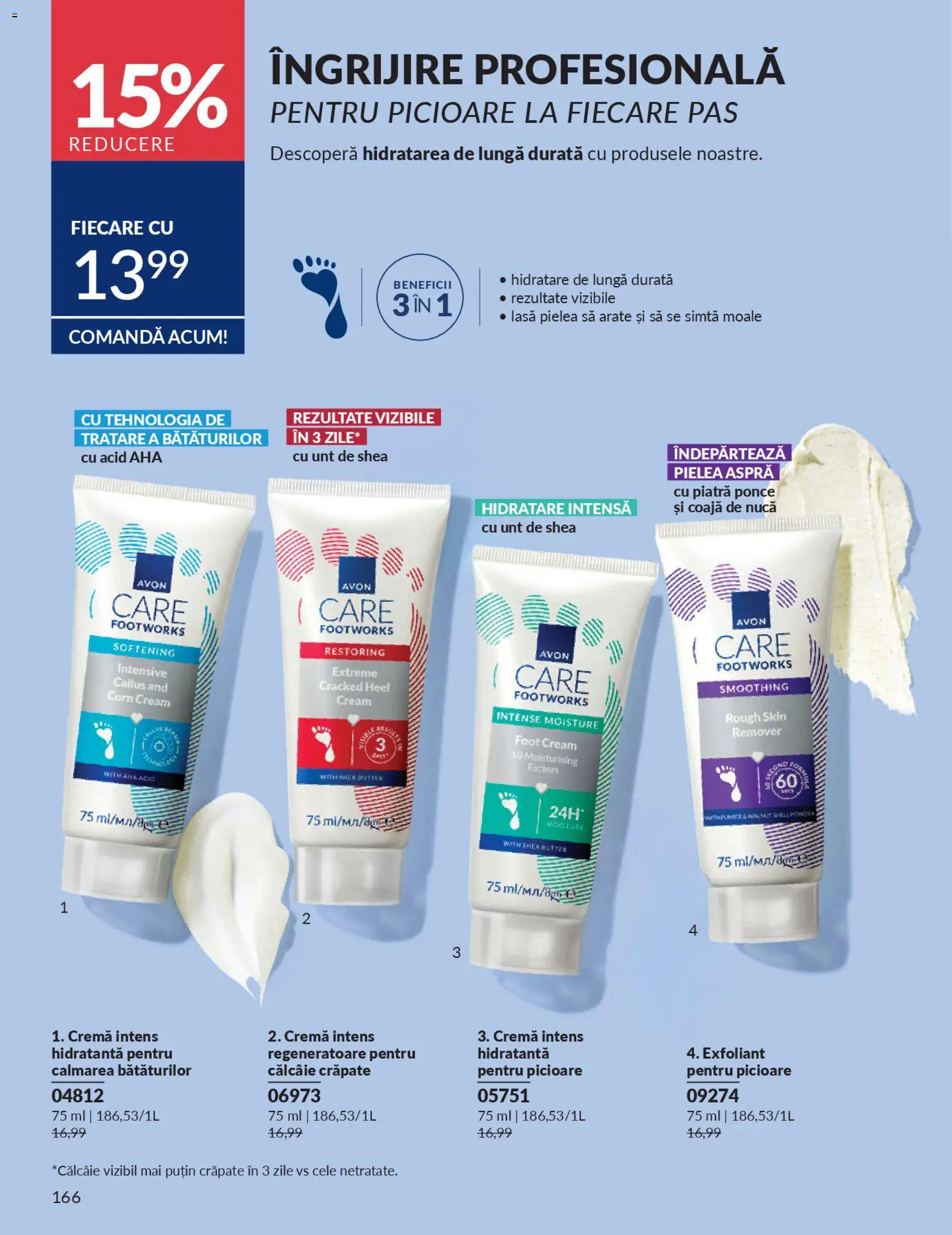 Noul catalog Avon – valabil de la 01.02.2026 | Pagină: 168 | Produse: Exfoliant, Scrub, Unt, Cremă