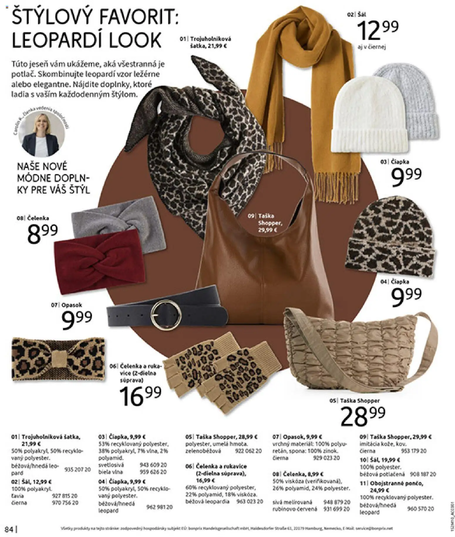 Nové Bonprix akcie – leták je platný od 24.11.2025 | Strana: 86 | Produkty: Čiapka, Rukavice, Taška