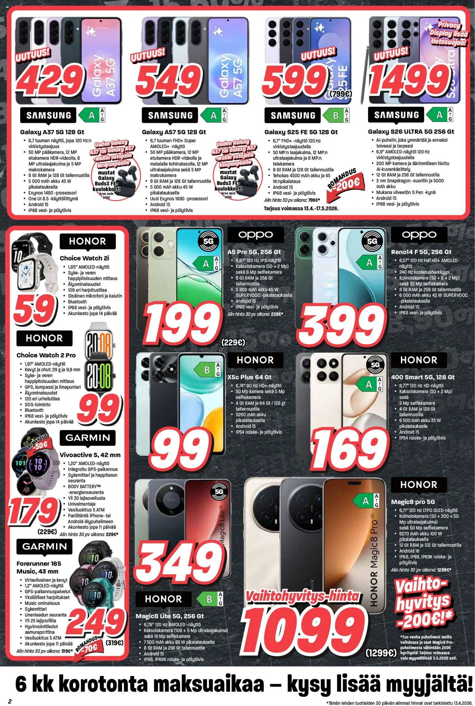 Veikon Kone tarjoukset – voimassa 20.04.2026 alkaen | Sivu: 2 | Tuotteet: Kaiutin, Sykemittari, Kynä, Kuulokkeet