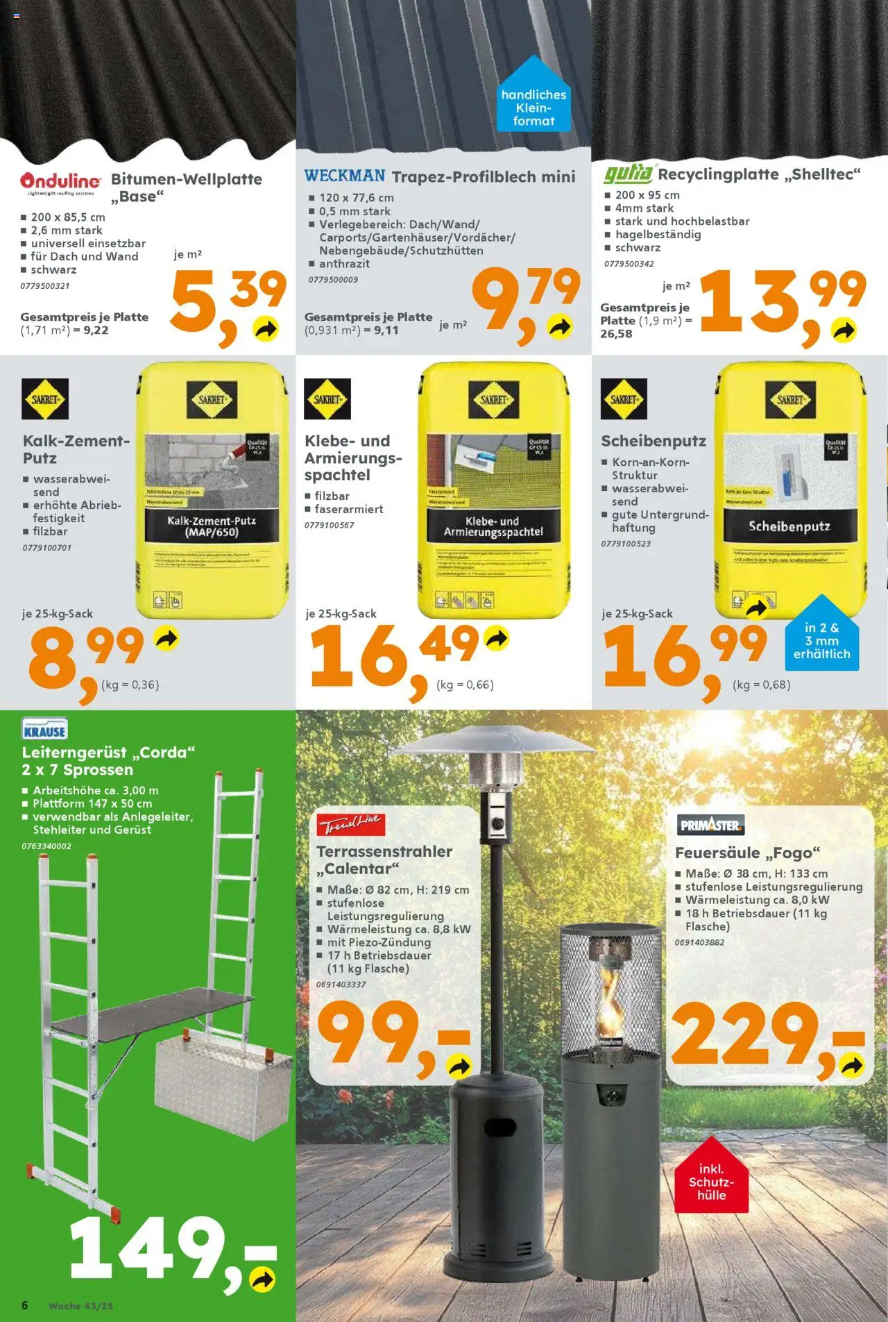 Globus Baumarkt Prospekt 	 – gültig ab 20.10.2025 | Seite: 6