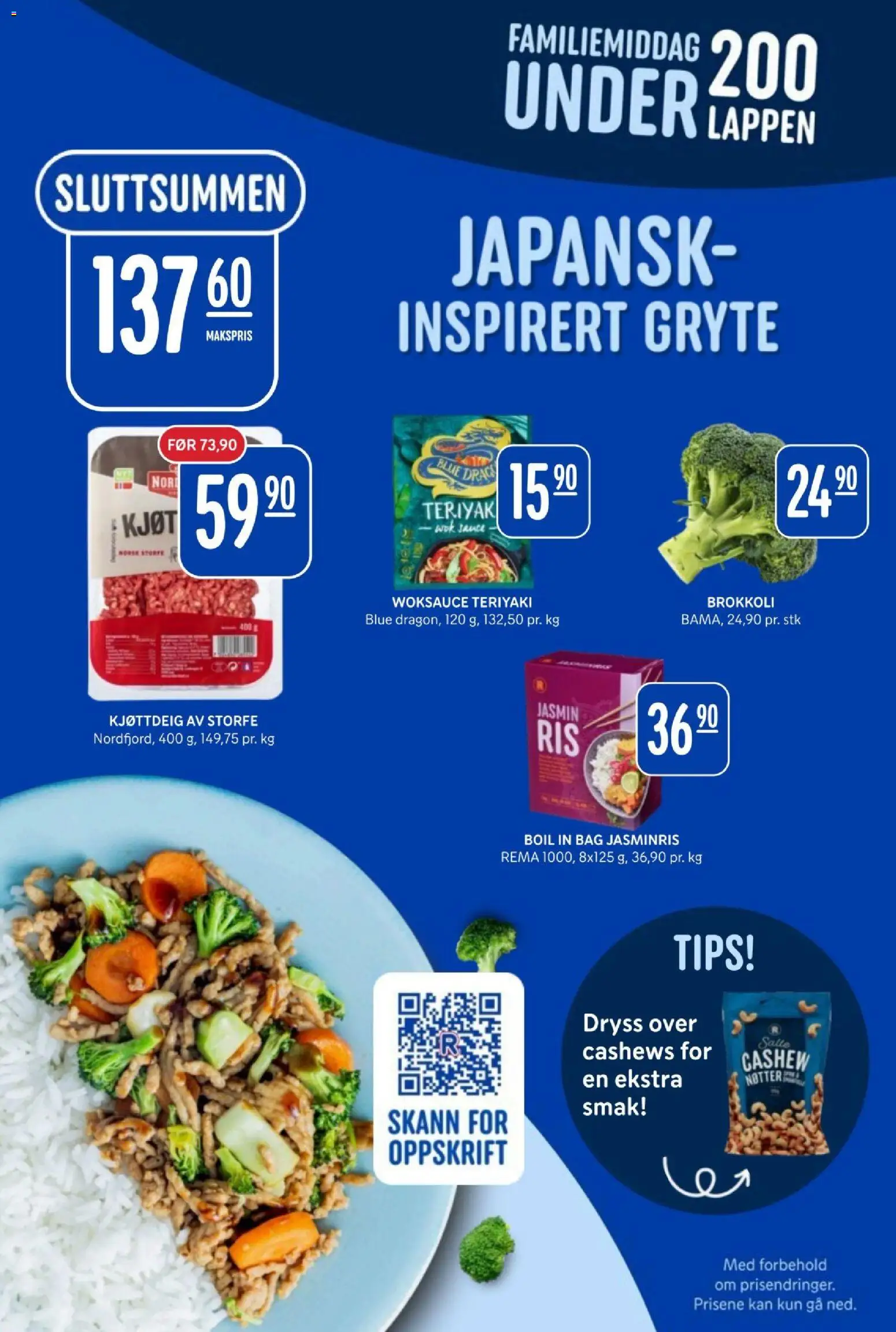 {H1} | Side: 6 | Produkter: Bag, Nøtter, Brokkoli, Kjøttdeig