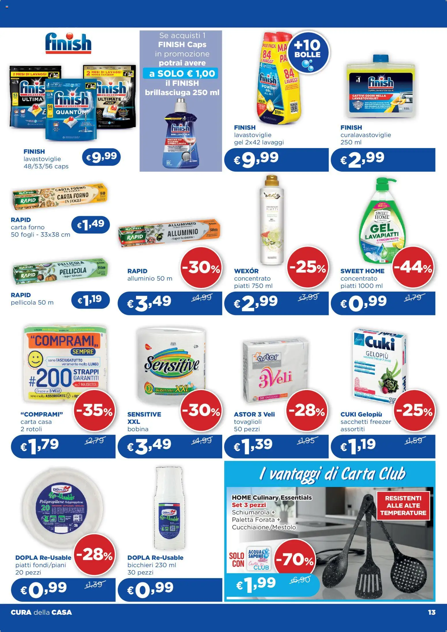Volantino Acqua e Sapone del 18.03.2026 | Pagina: 13 | Prodotti: Freezer, Lavastoviglie, Forno, Pellicola
