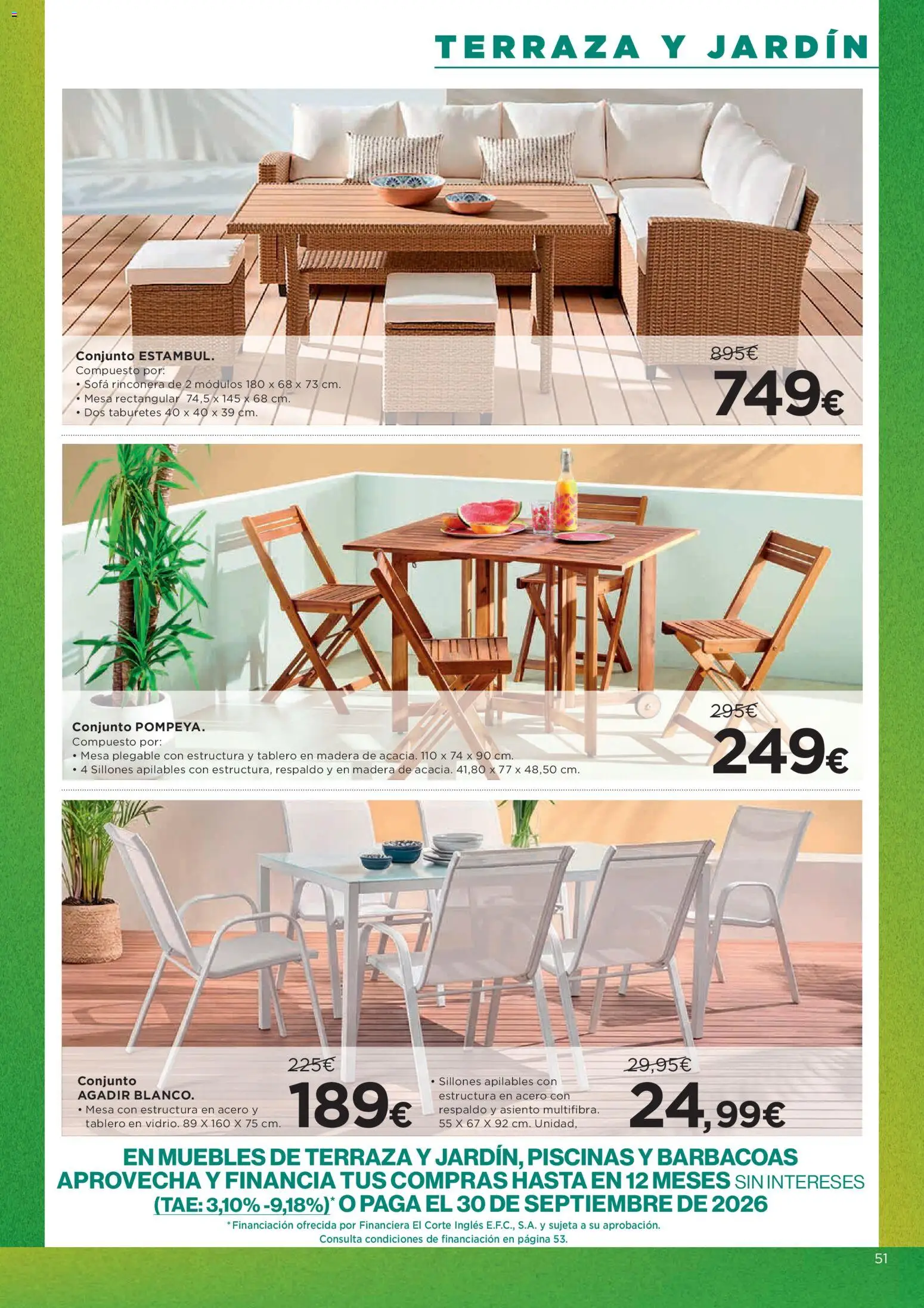 Hipercor catálogo │ válido desde el 25.03.2026 | Página: 51 | Productos: Muebles, Sofá, Mesa