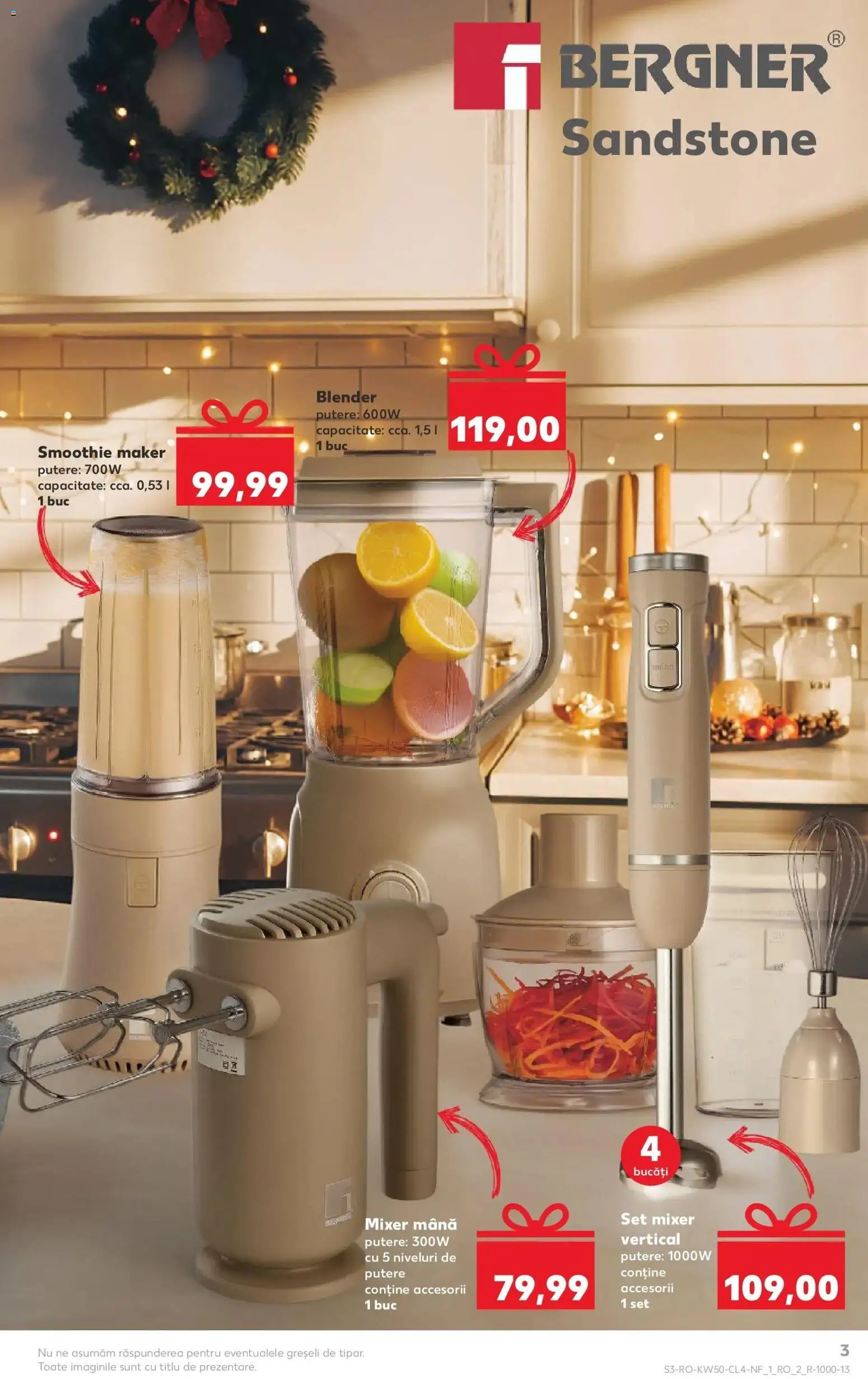 Noul catalog Kaufland – valabil de la 10.12.2025 | Pagină: 3 | Produse: Blender, Mixer, Smoothie