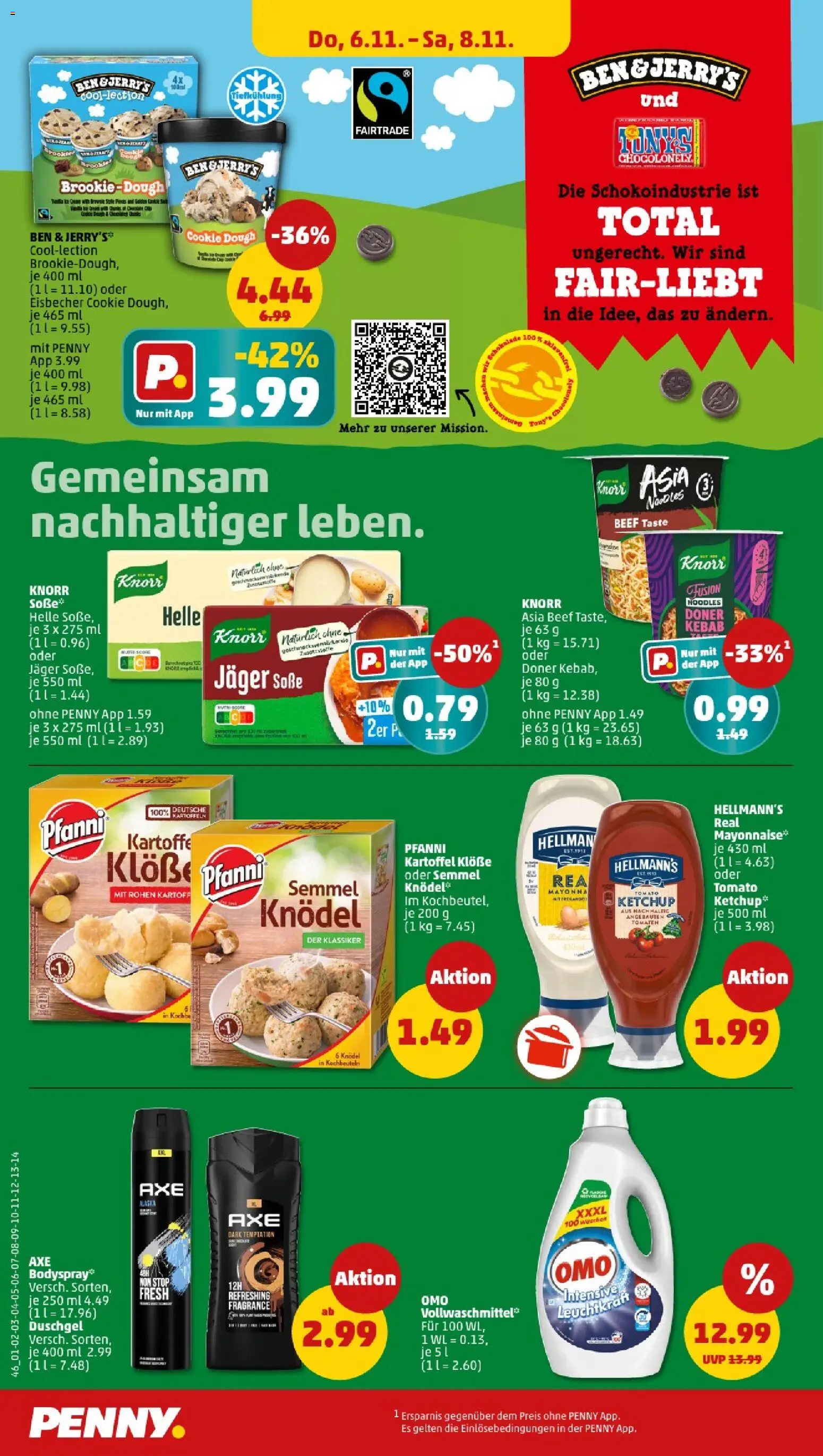 Penny - Mecklenburg-Vorpommern  – gültig ab 03.11.2025 | Seite: 48 | Produkte: Knorr, Ben & Jerry's, Soße, Ketchup