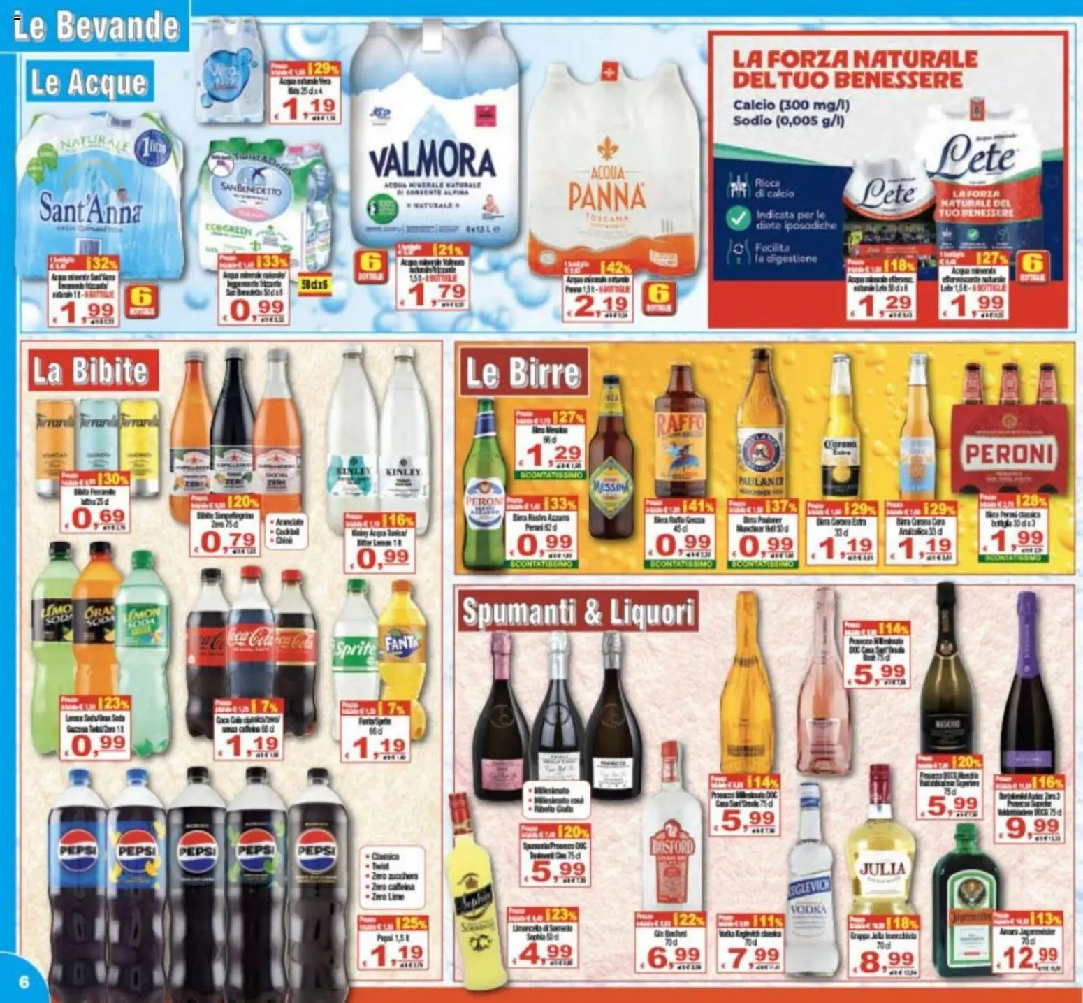 Volantino CTS del 25.02.2026 | Pagina: 6 | Prodotti: Panna, Zucchero, Bibite, Fanta