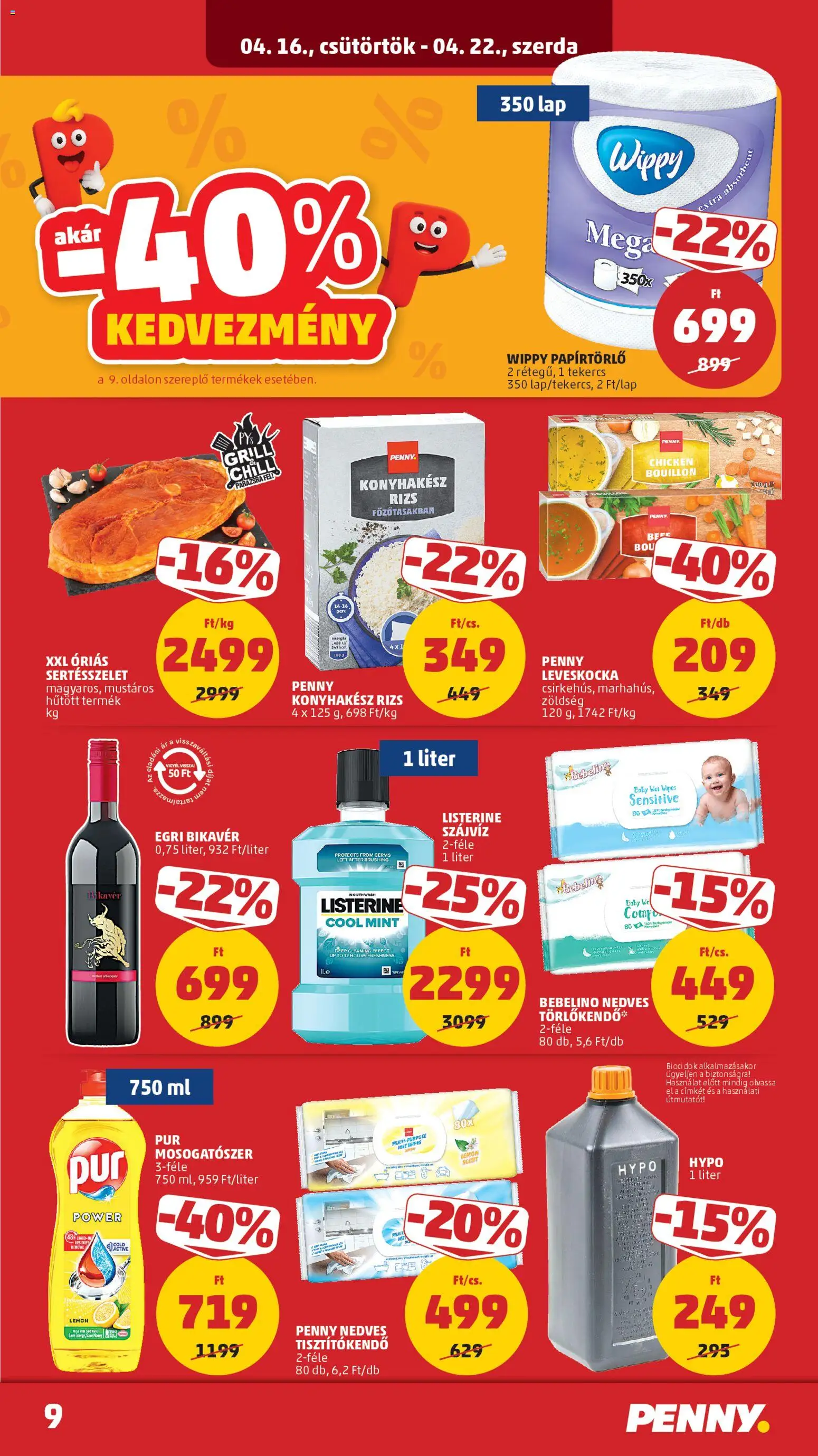 PENNY akciós ujság - amely érvényes a következő dátumtól: 16.04.2026 | Oldal: 11 | Termékek: Grill, Zöldség, Tisztítókendő, Mosogatószer