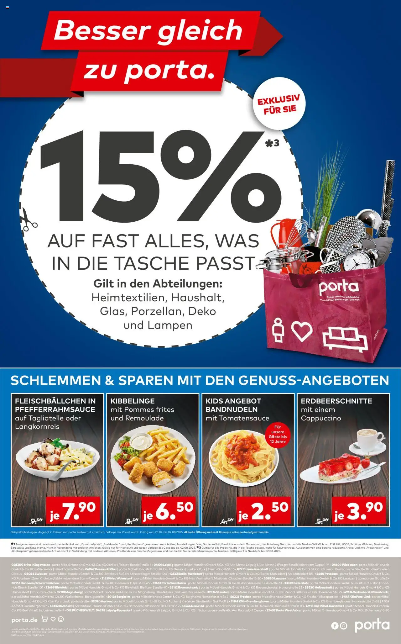 Porta!Prospekt Belgien - gültig ab dem 27.07.2025 | Seite: 4 | Produkte: Tasche, Bad, Pommes, Pommes frites