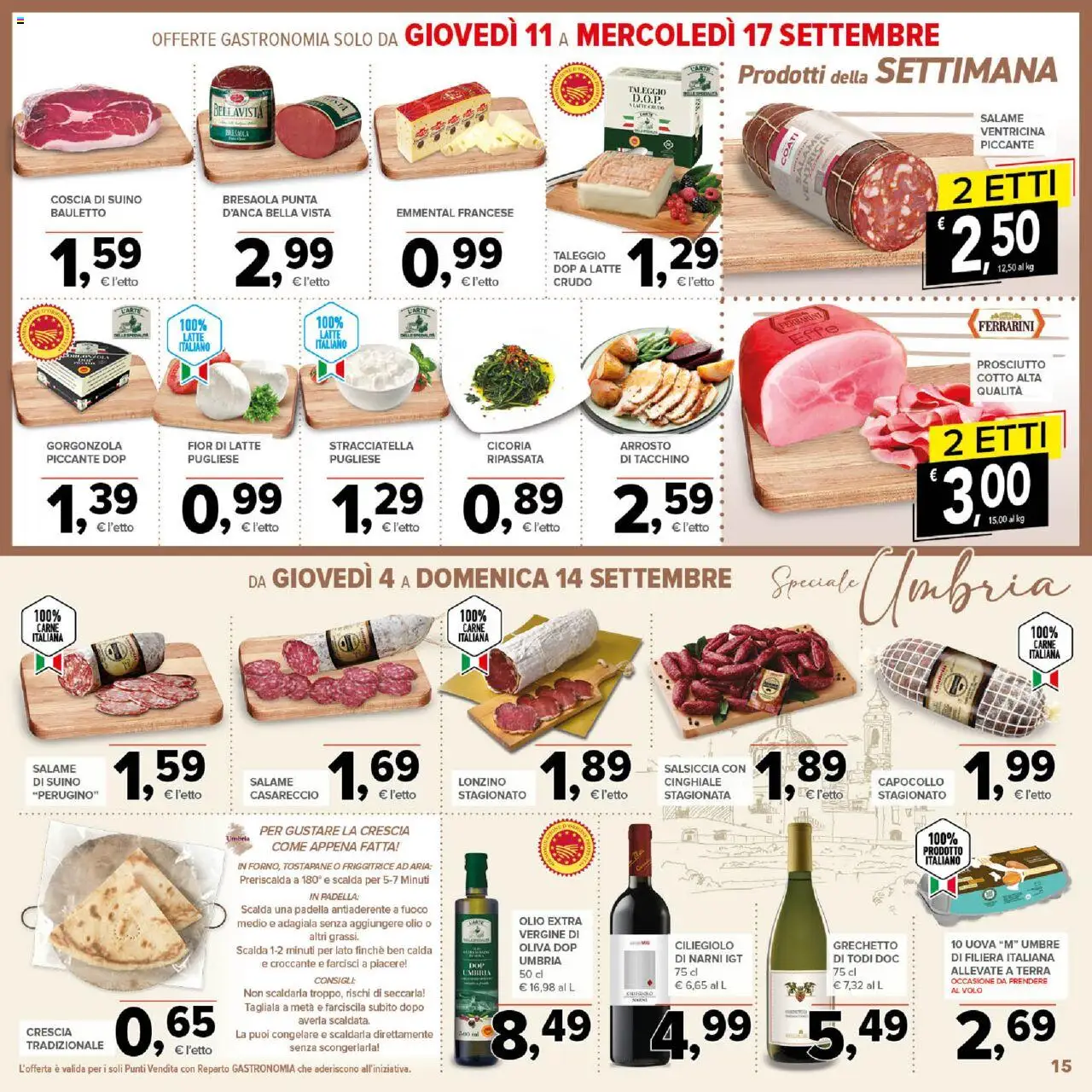 Volantino Todis del 04.09.2025 | Pagina: 15 | Prodotti: Friggitrice ad aria, Bresaola, Latte, Padella