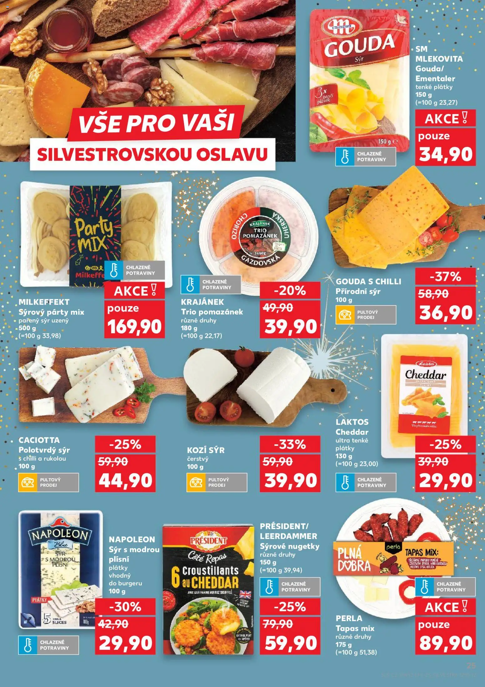Kaufland leták - Kolín od 27.12.2025 | Strana: 25 | Produkty: Sýr, Nugetky, Kozí sýr, Chorizo