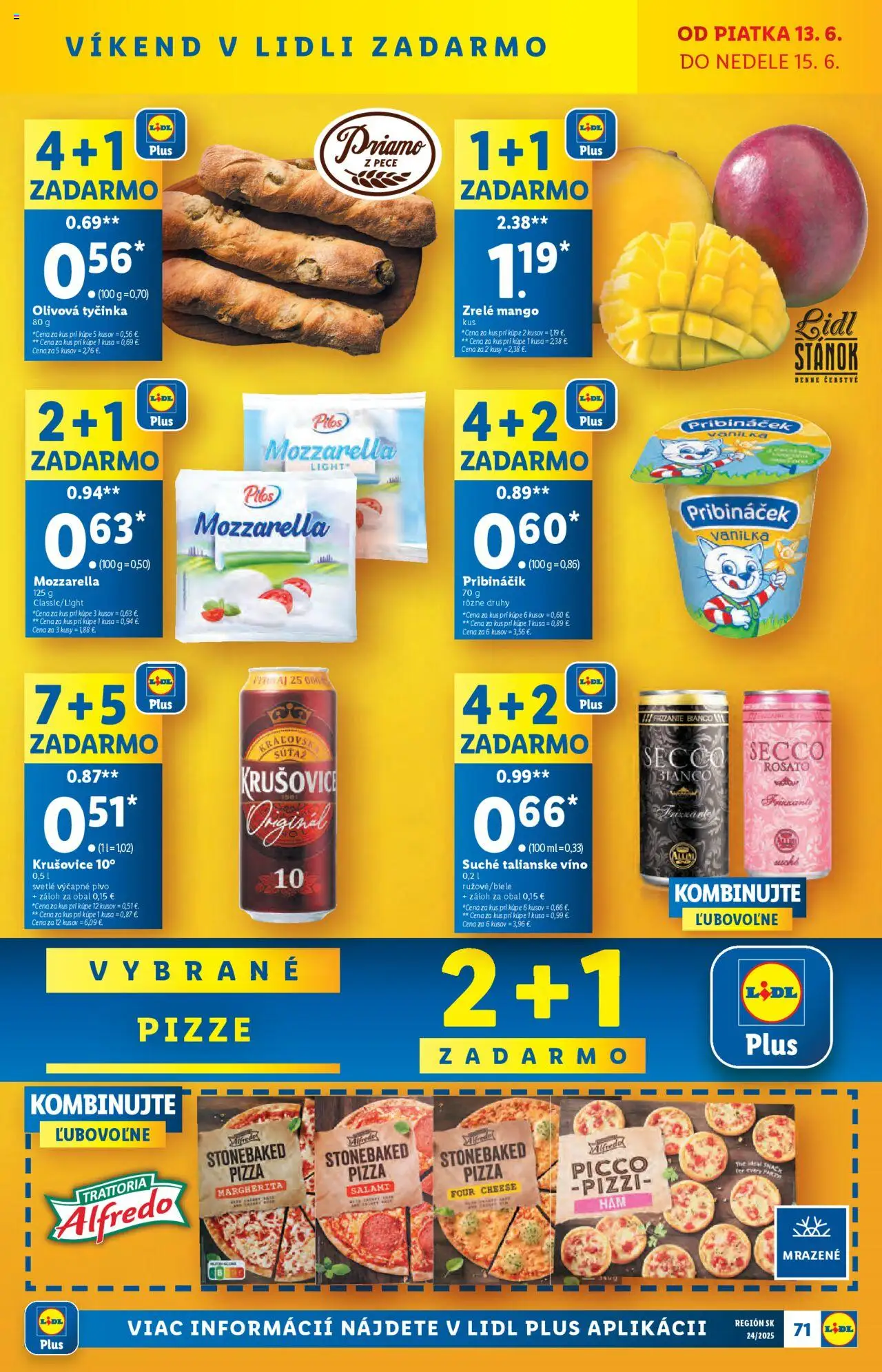 Lidl leták │ platný od 09.06.2025 | Strana: 85 | Produkty: Pivo, Víno, Mozzarella, Krušovice