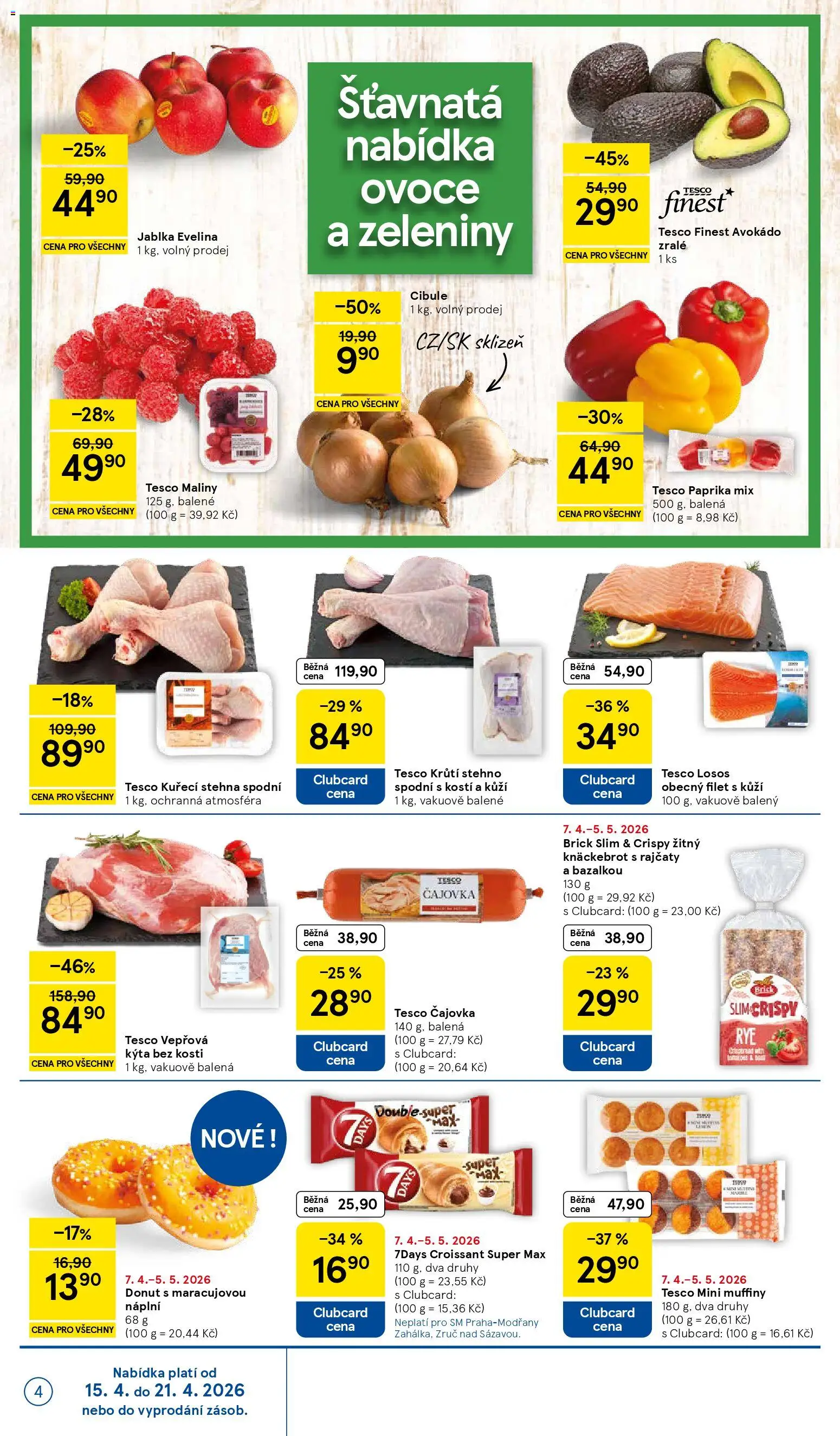 Tesco leták - Supermarket od 15.04.2026 | Strana: 4