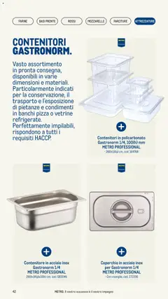 Volantino Metro del 08.05.2025 | Pagina: 42 | Prodotti: Pizza, Contenitore, Metro