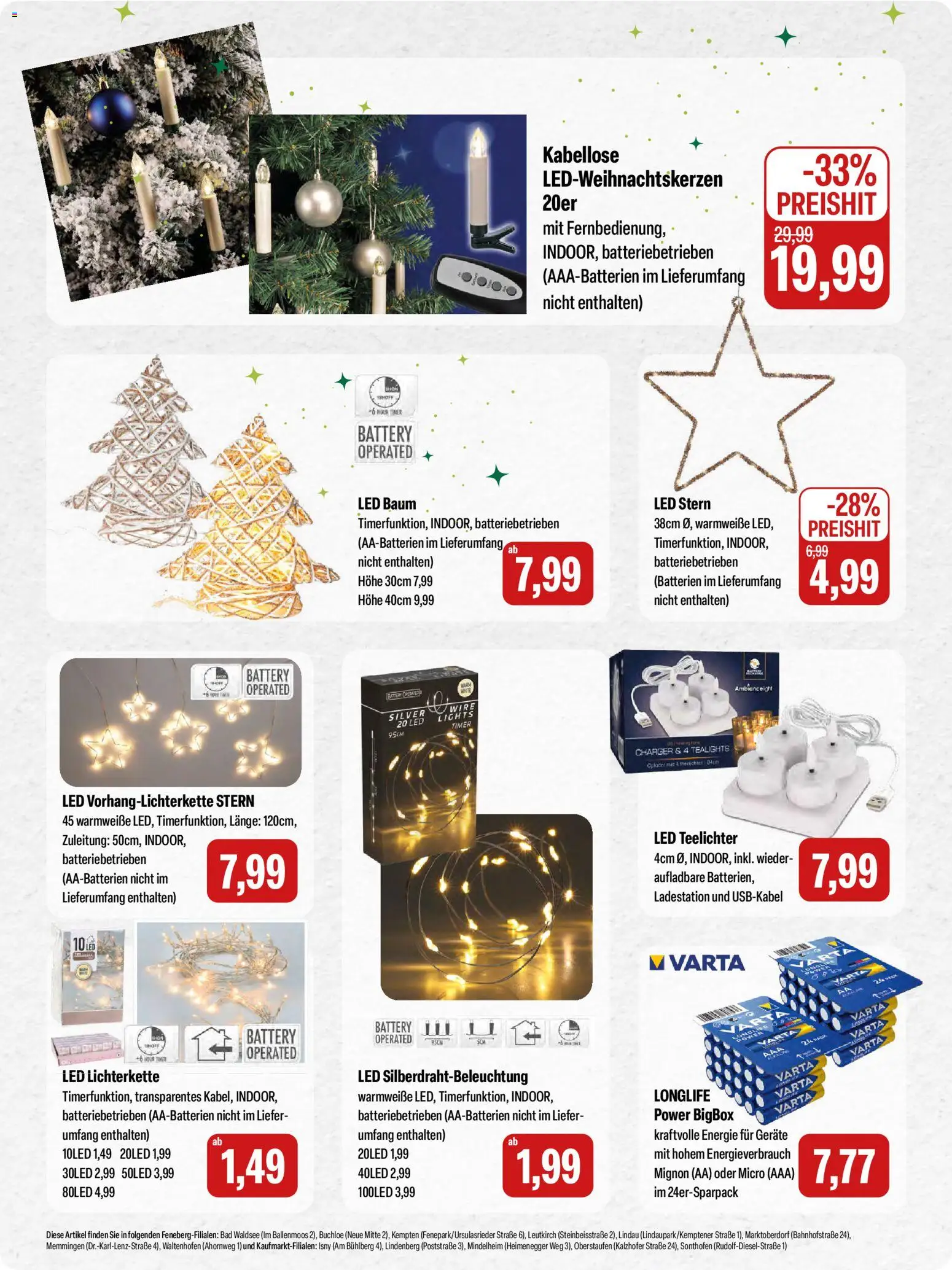 Feneberg Angebote – gültig ab 27.11.2025 | Seite: 17 | Produkte: Batterien, Bad