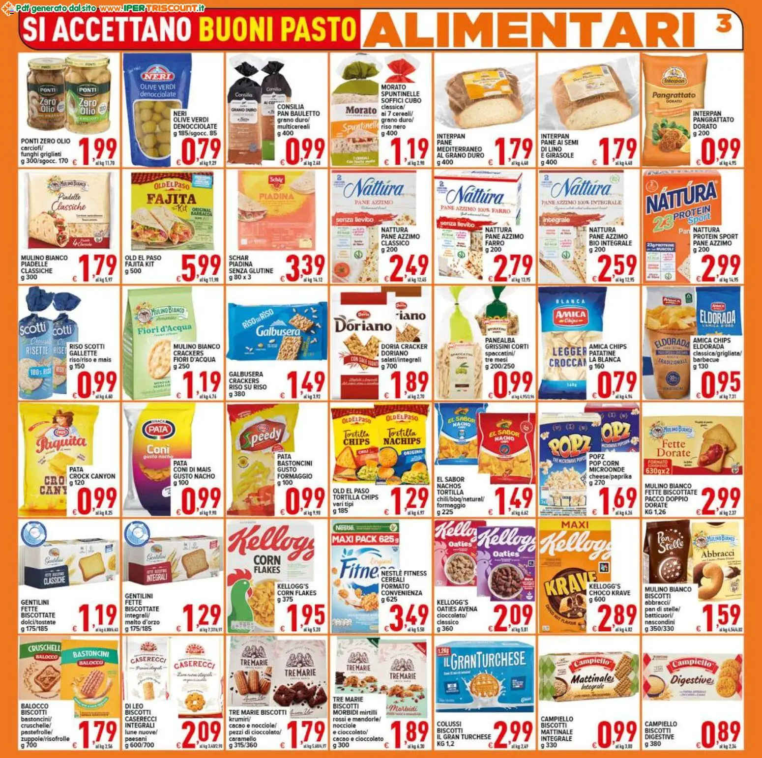 Volantino Ipertriscount del 07.11.2025 | Pagina: 3 | Prodotti: Microonde, Formaggio, Olio, Cacao