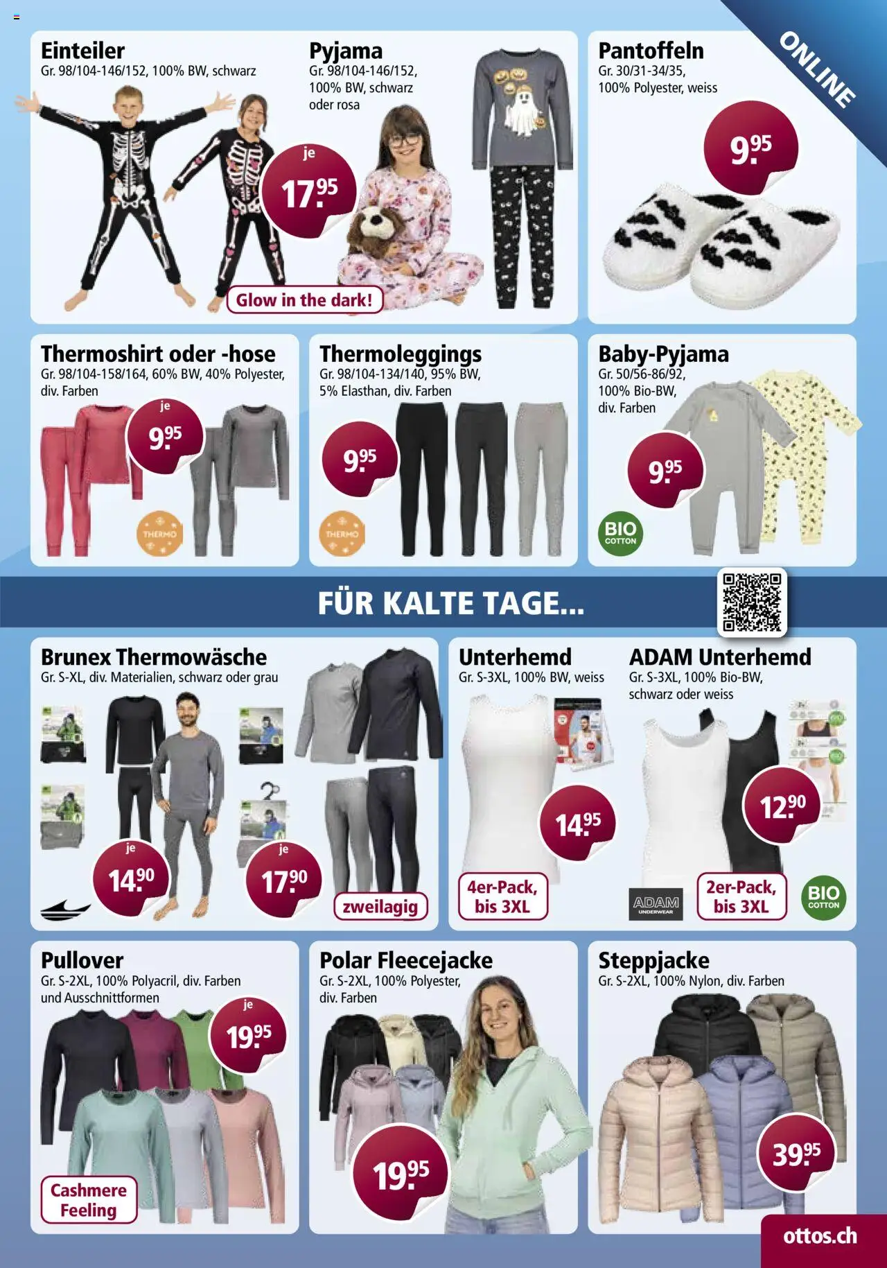 Otto's Aktionen Online – gültig ab 11.10.2025 | Seite: 21 | Produkte: Unterhemd, Steppjacke, Hose, Pyjama