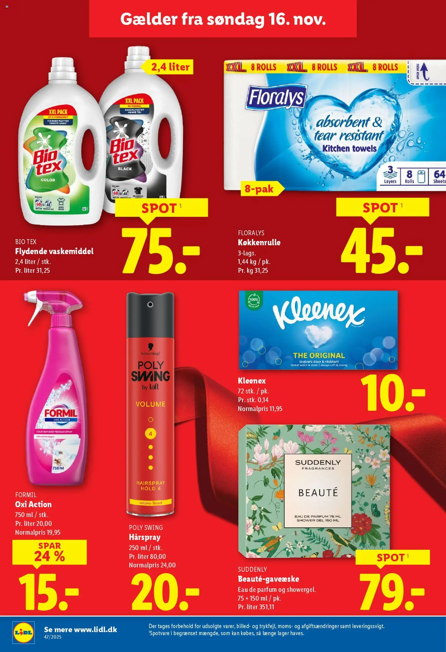 Lidl tilbudsavis – gyldig fra 16.11.2025 | Side: 9 | Produkter: Hårspray, Søm, Tøj
