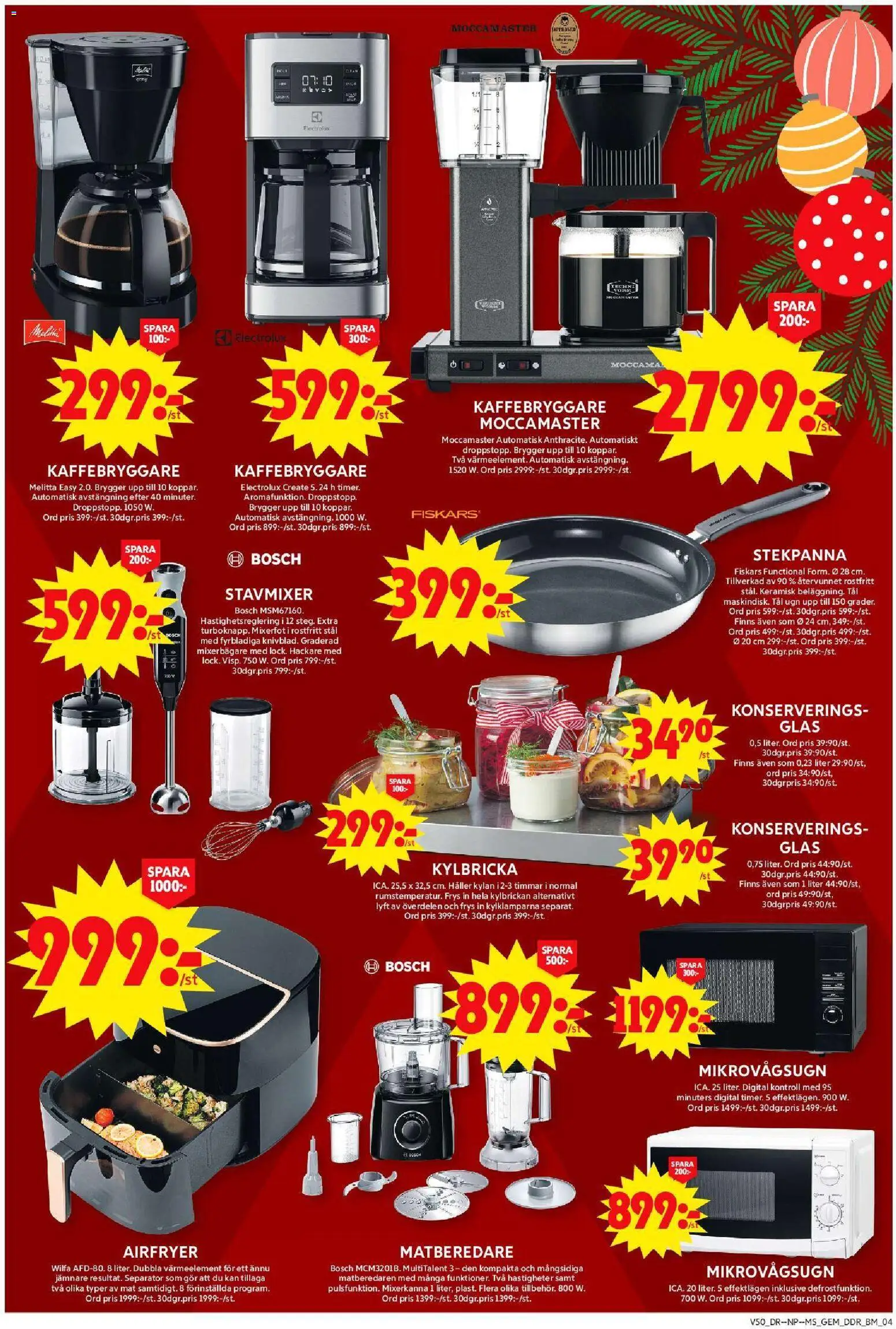 ICA Maxi reklamblad aktuell från 08.12.2025 | Sida: 9 | Produkter: Gem, Stavmixer, Blender, Mikrovågsugn