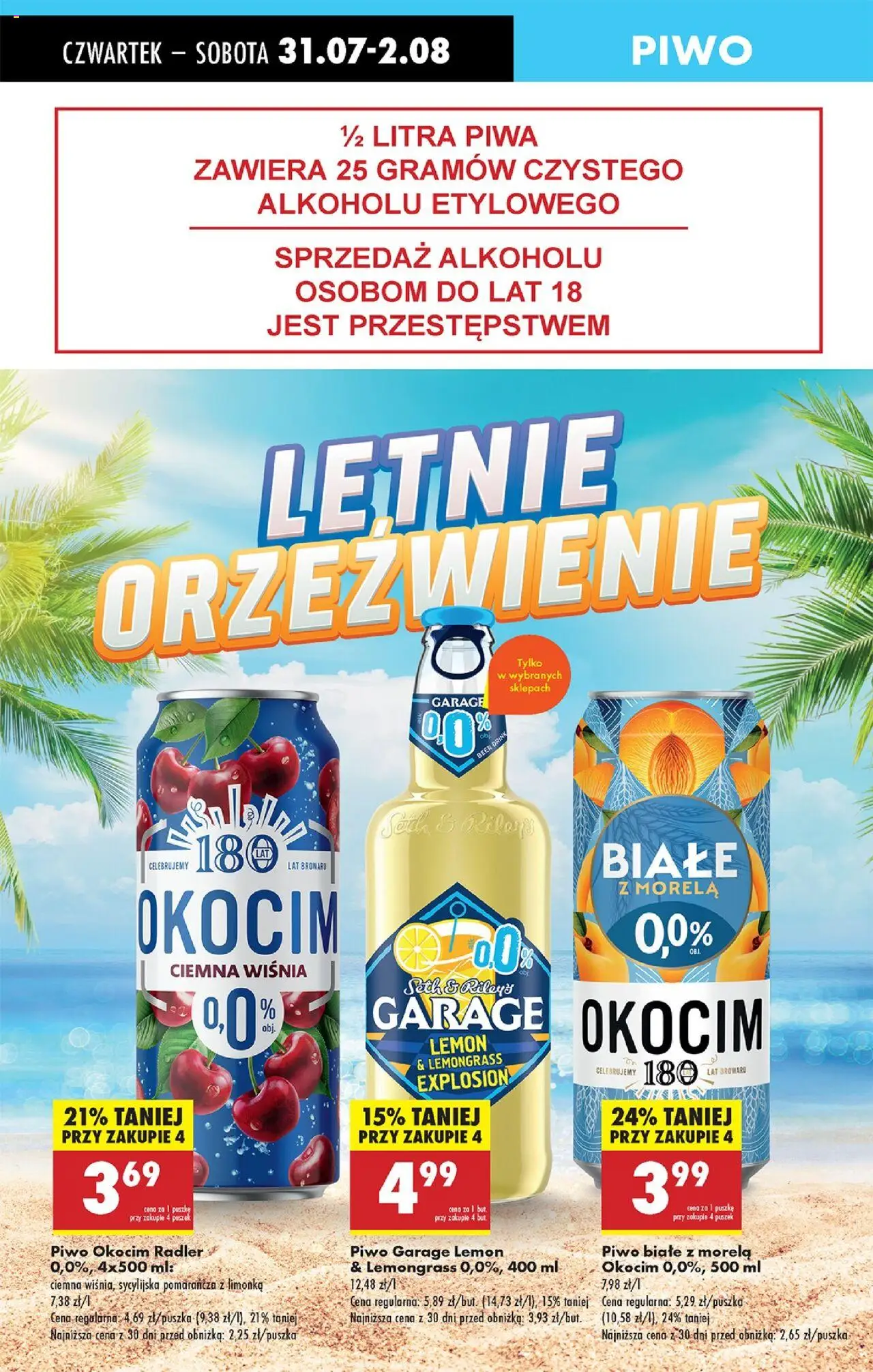 Biedronka gazetka - Oferta W tym tygodniu od 31.07.2025 | Strona: 67 | Produkty: Limonka, Piwo