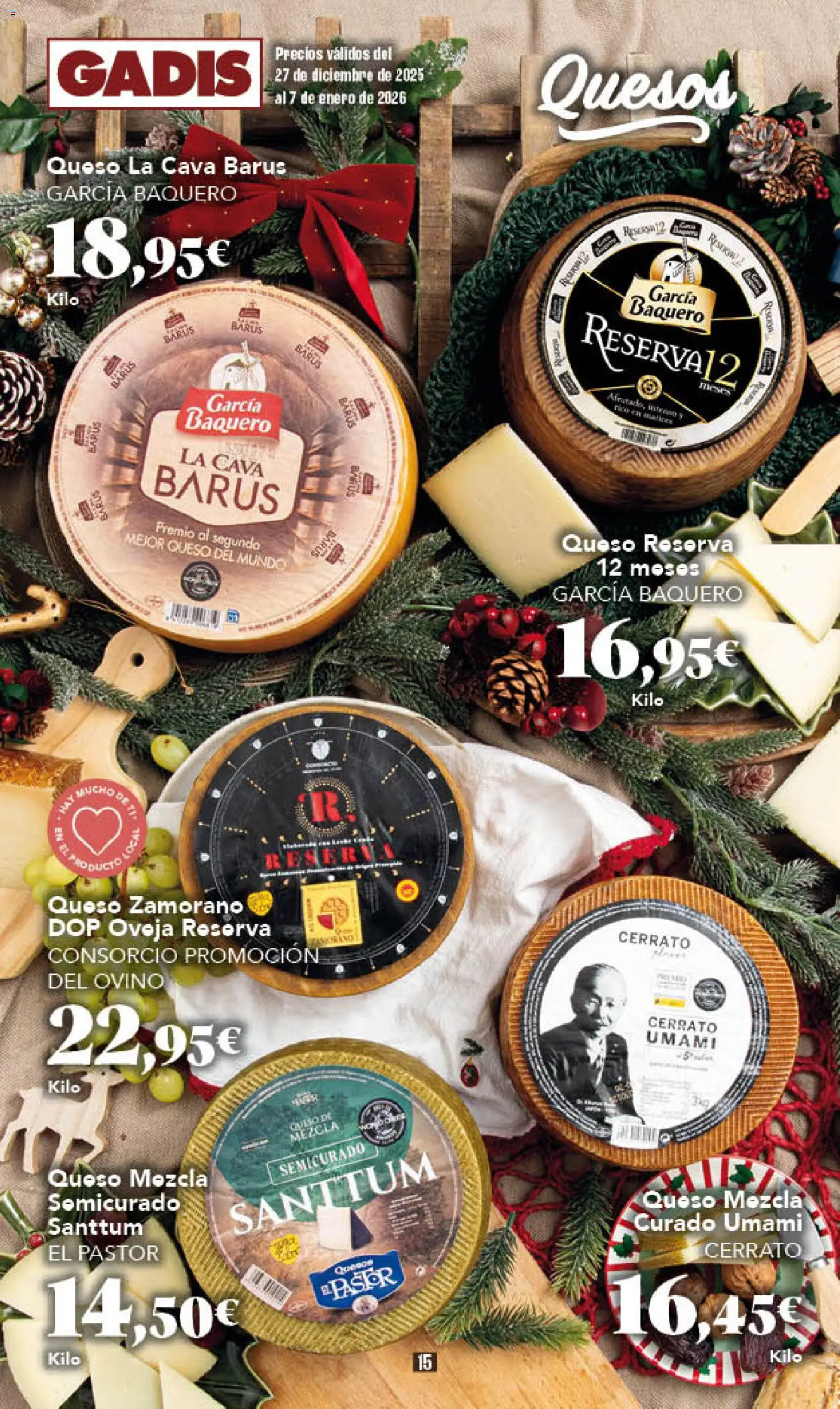 Gadis - folleto │ válido desde el 27.12.2025 | Página: 15 | Productos: Queso