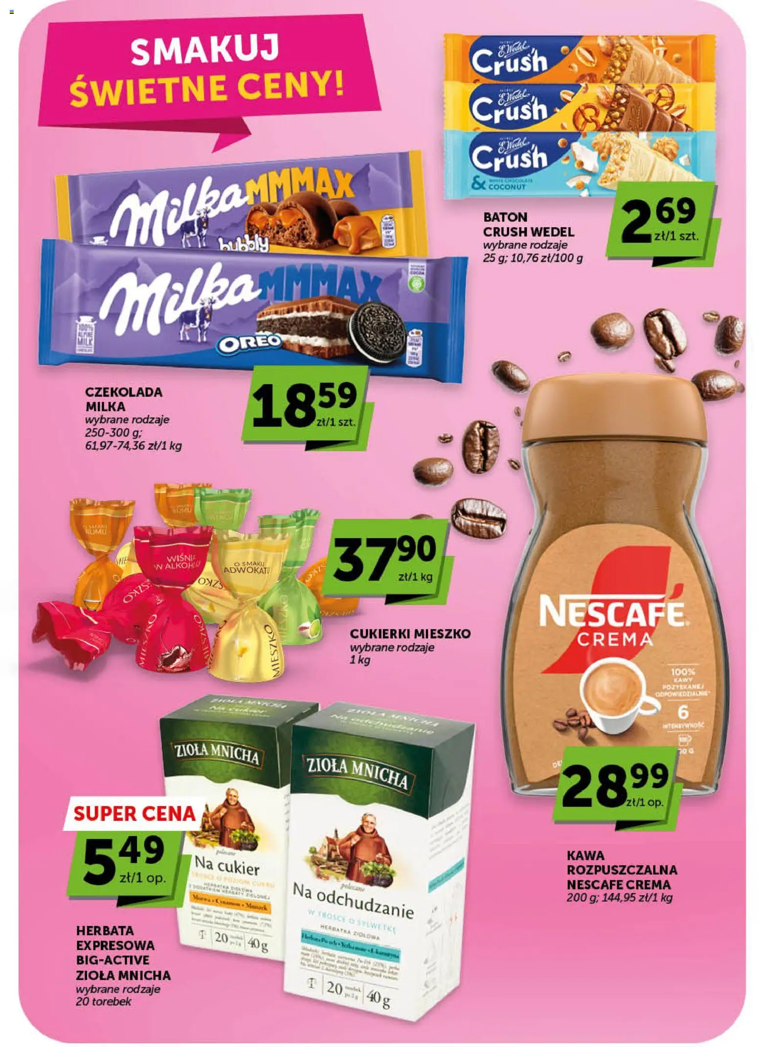 Euro Sklep gazetka - Market od 16.04.2026 | Strona: 18 | Produkty: Baton, Czekolada, Herbata, Cukier