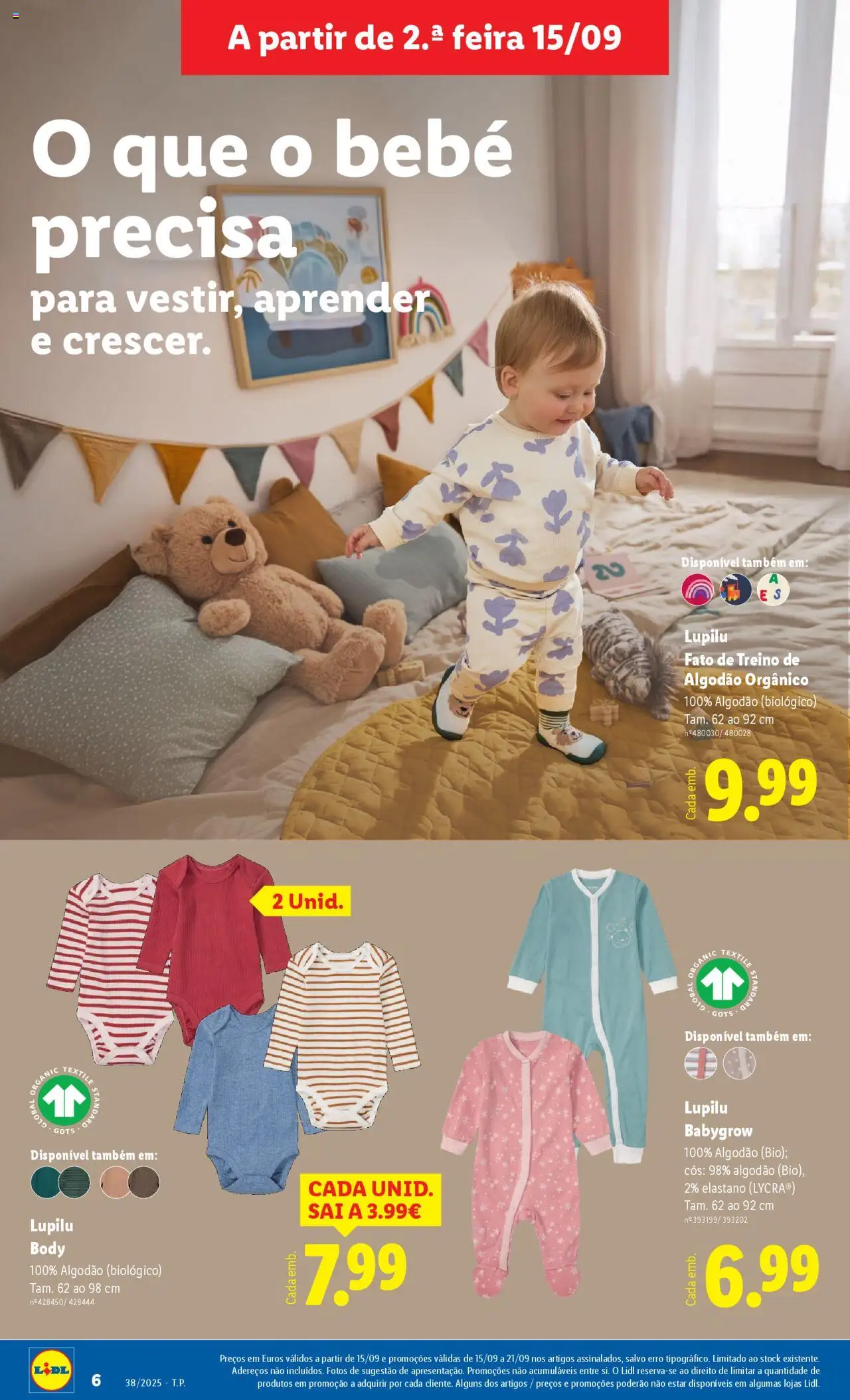 Lidl Novidades │ válido de 15.09.2025 | Página: 6 | Produtos: Algodão, Fato