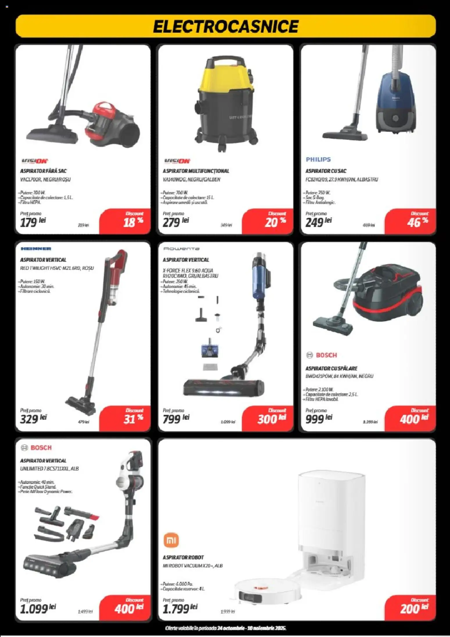 Noul catalog Flanco – valabil de la 24.10.2025 | Pagină: 22 | Produse: Enginar, Aspirator robot, Aspirator, Robot