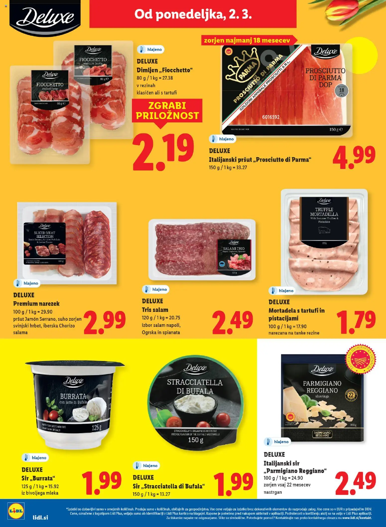 Novi Lidl katalog ponudbe – veljaven od 26.02.2026 | Stran: 44 | Izdelki: Mortadela, Narezek, Sir, Salama