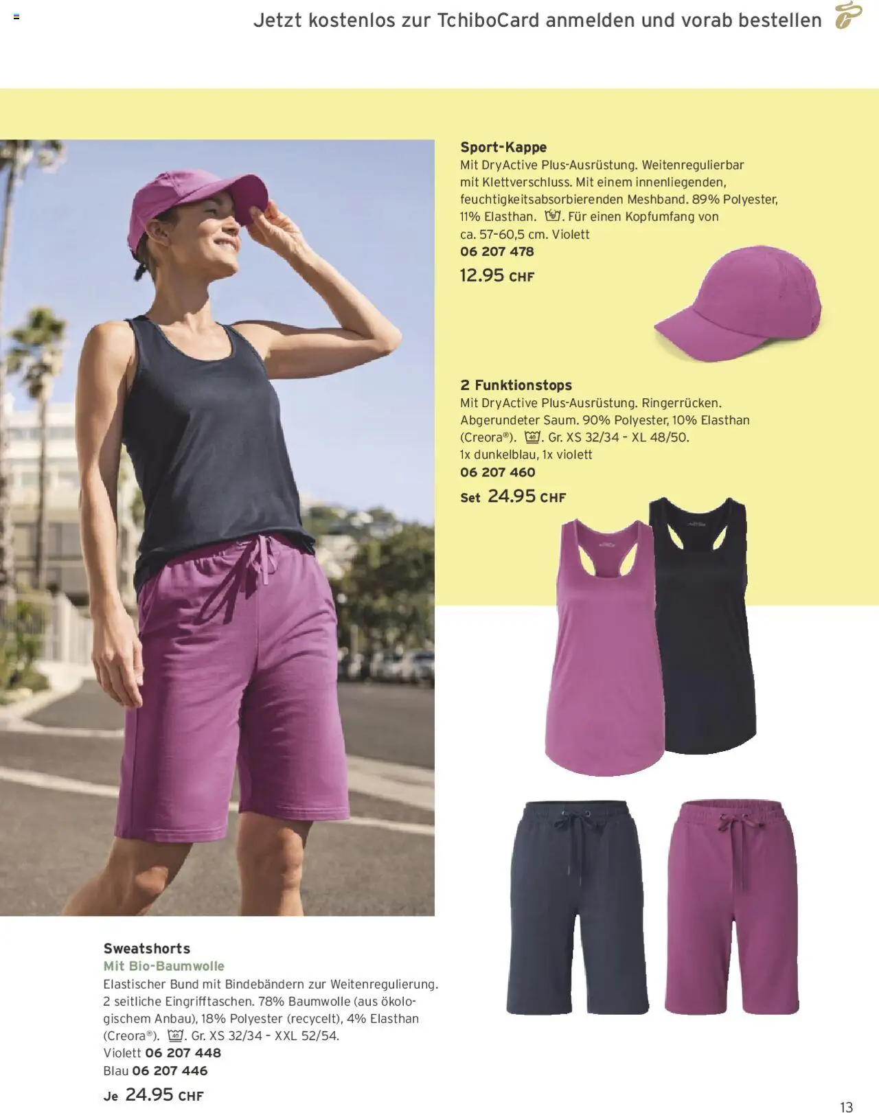 Tchibo Aktionen ab 01.06.2025 | Seite: 13 | Produkte: Sweatshorts