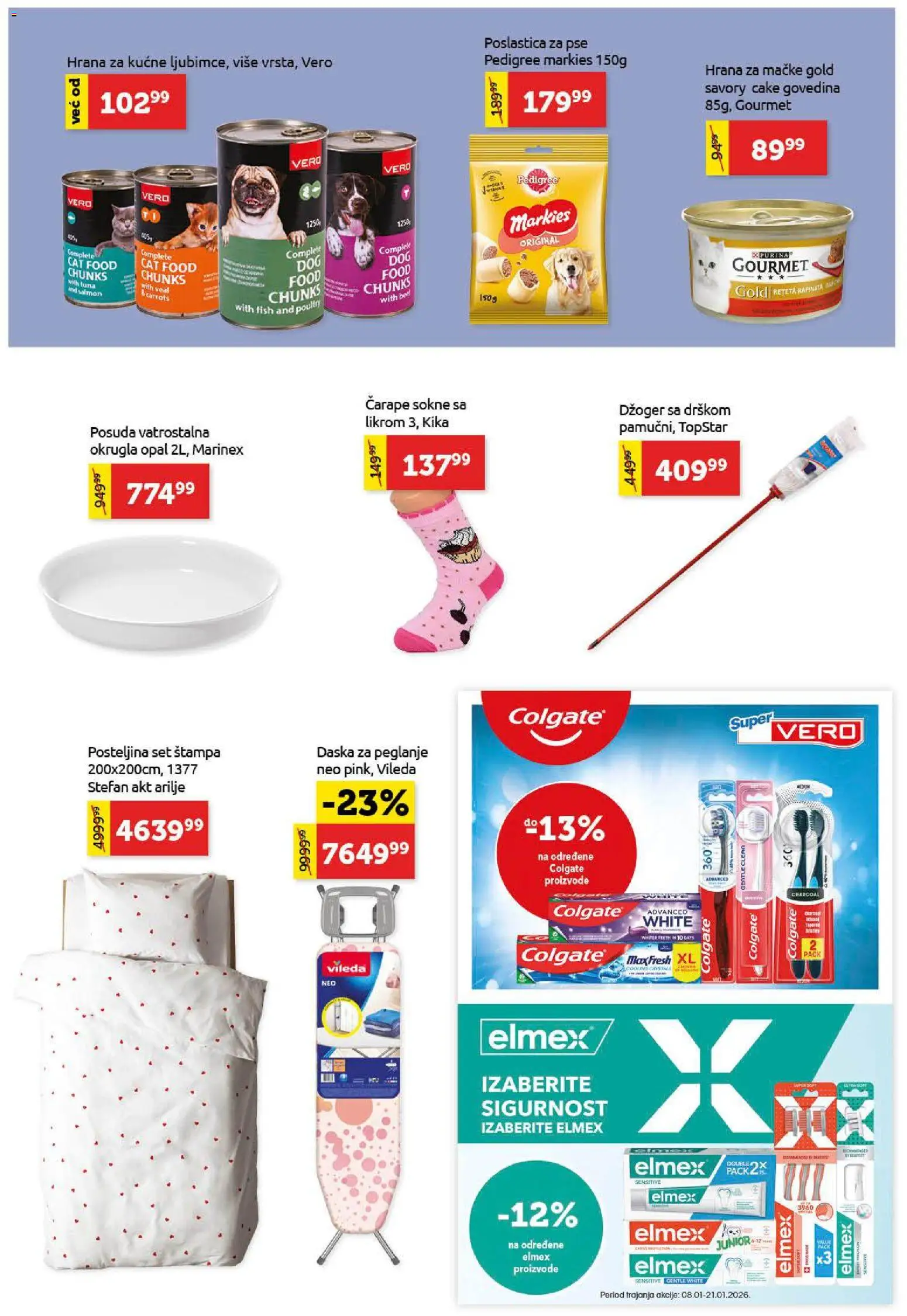 SuperVERO katalog - važi od 08.01.2026 | Strana: 25 | Proizvode: Govedina, Pedigree, Colgate, Daska za peglanje