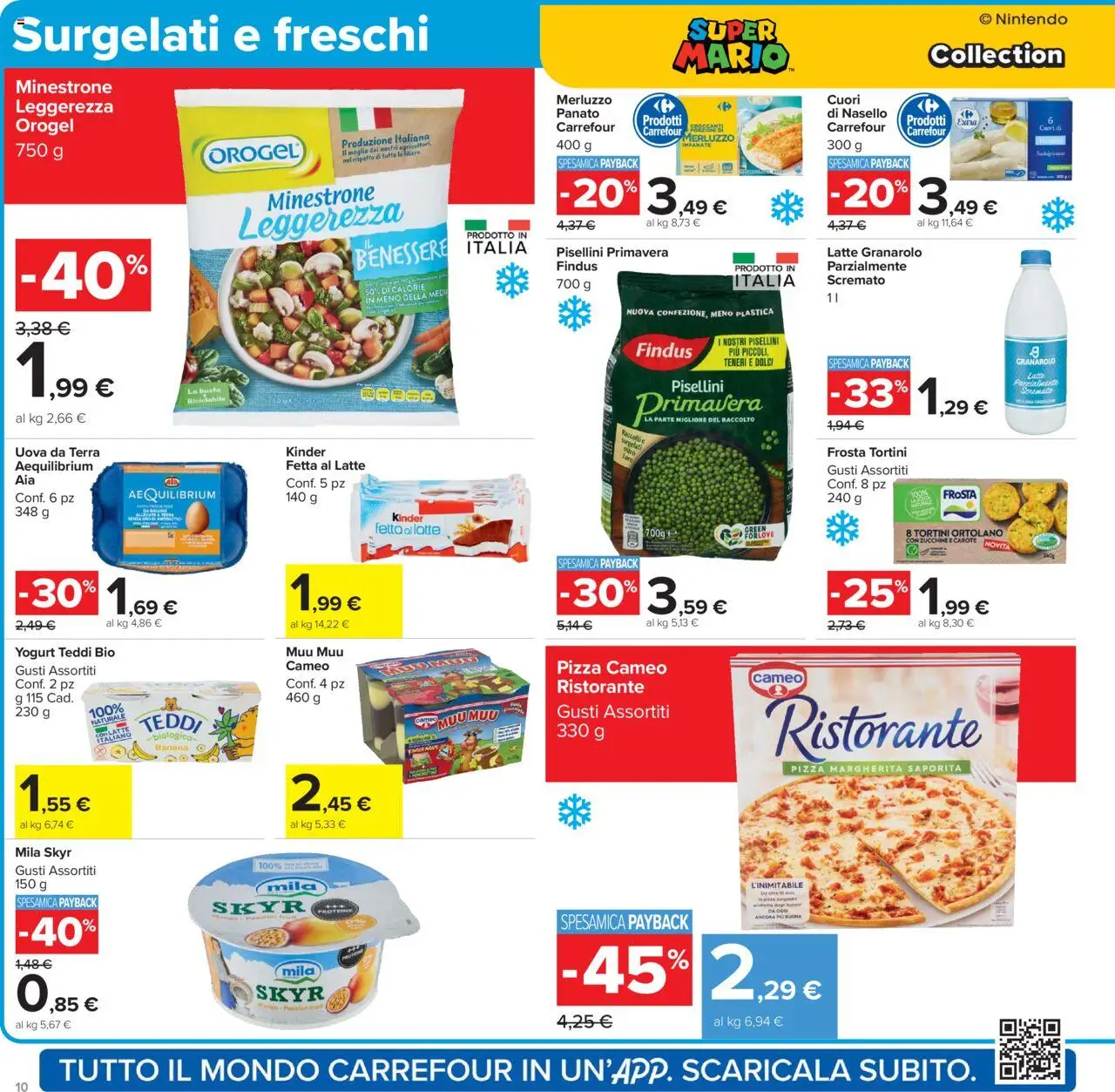 Volantino Carrefour del 15.09.2025 | Pagina: 10 | Prodotti: Minestrone, Yogurt, Uova, Zucchine