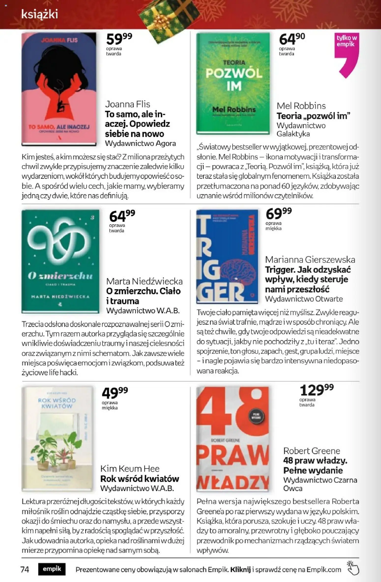 Empik promocje - Tom kultury Książki od 26.11.2025 | Strona: 74 | Produkty: Książki