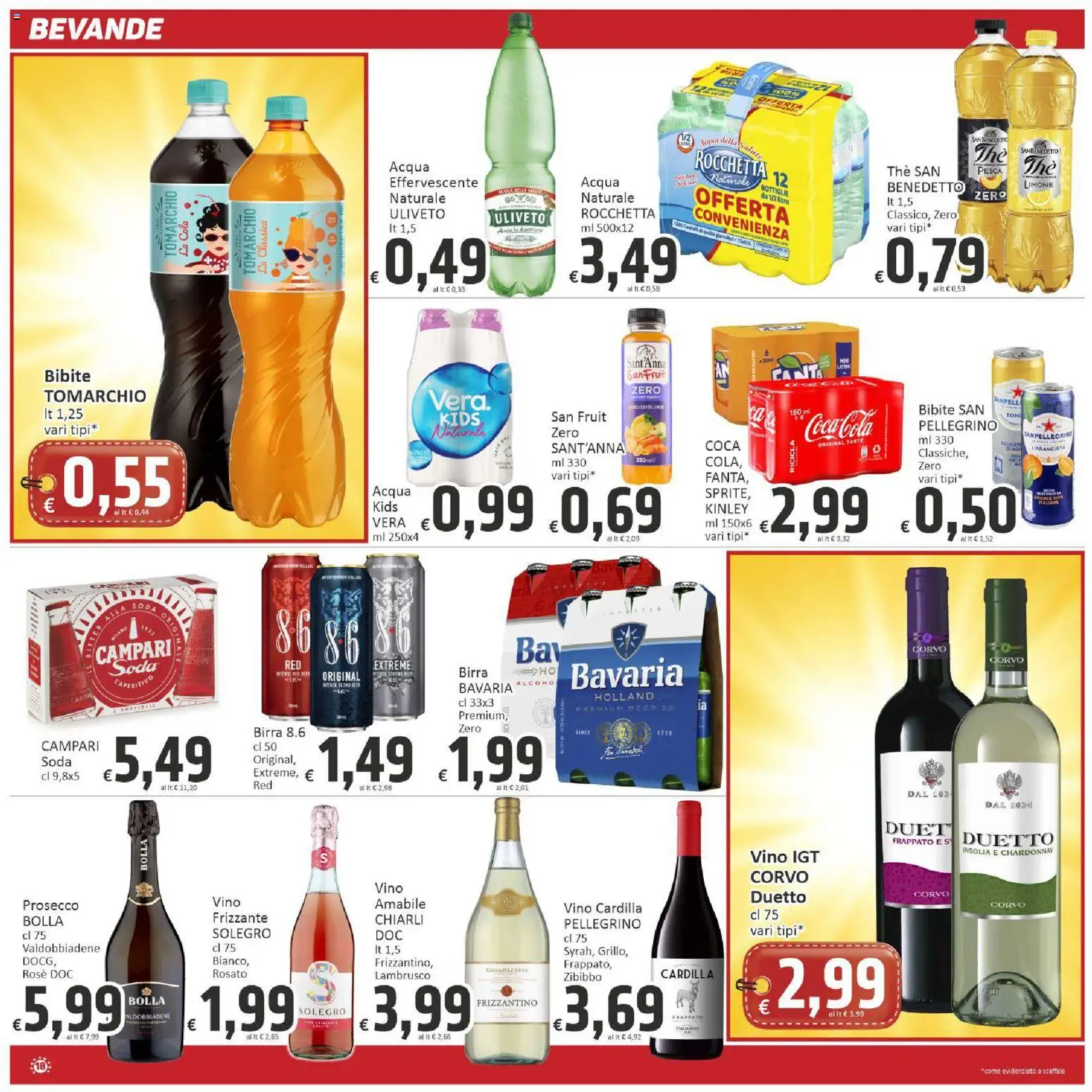 Volantino Paghi Poco del 07.04.2026 | Pagina: 18 | Prodotti: Birra, Vino, Bibite, Scaffale