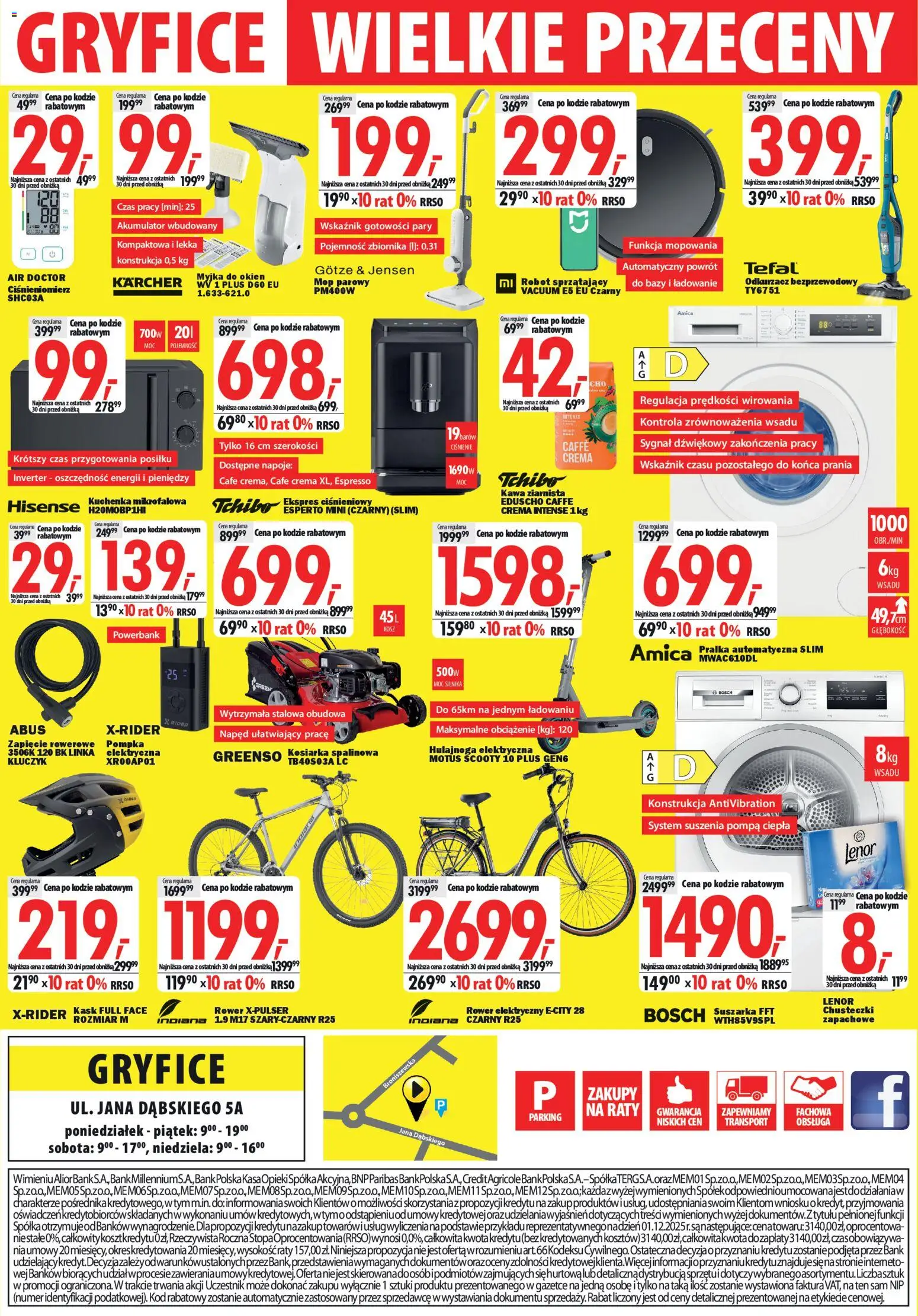 Mediaexpert promocje - Wielkie przeceny Gryfice od 21.03.2026 | Strona: 8 | Produkty: Kuchenka mikrofalowa, Kawa ziarnista, Mop parowy, Hulajnoga elektryczna