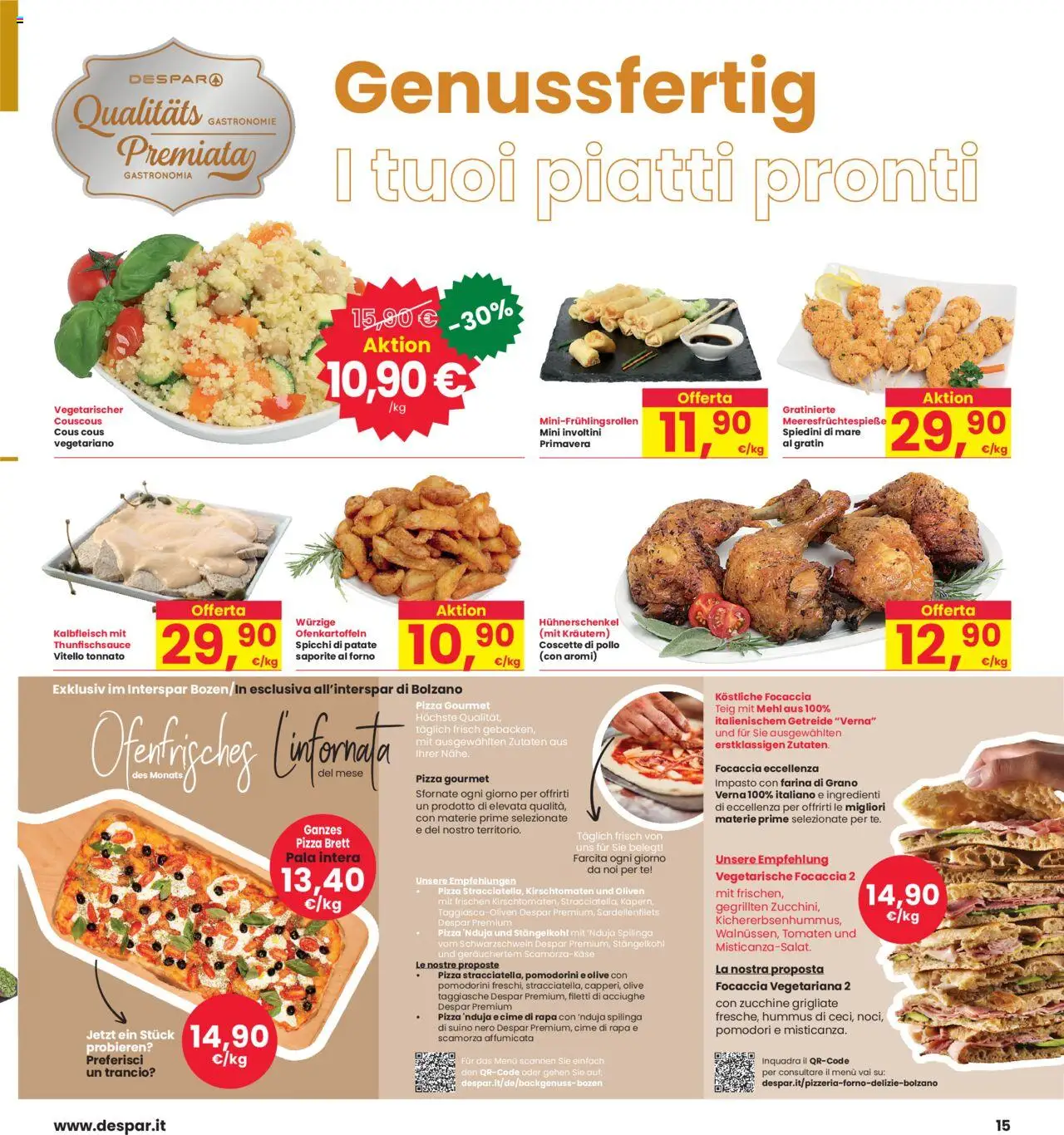 Volantino Interspar del 05.06.2025 | Pagina: 15 | Prodotti: Patate, Olive, Acciughe, Forno