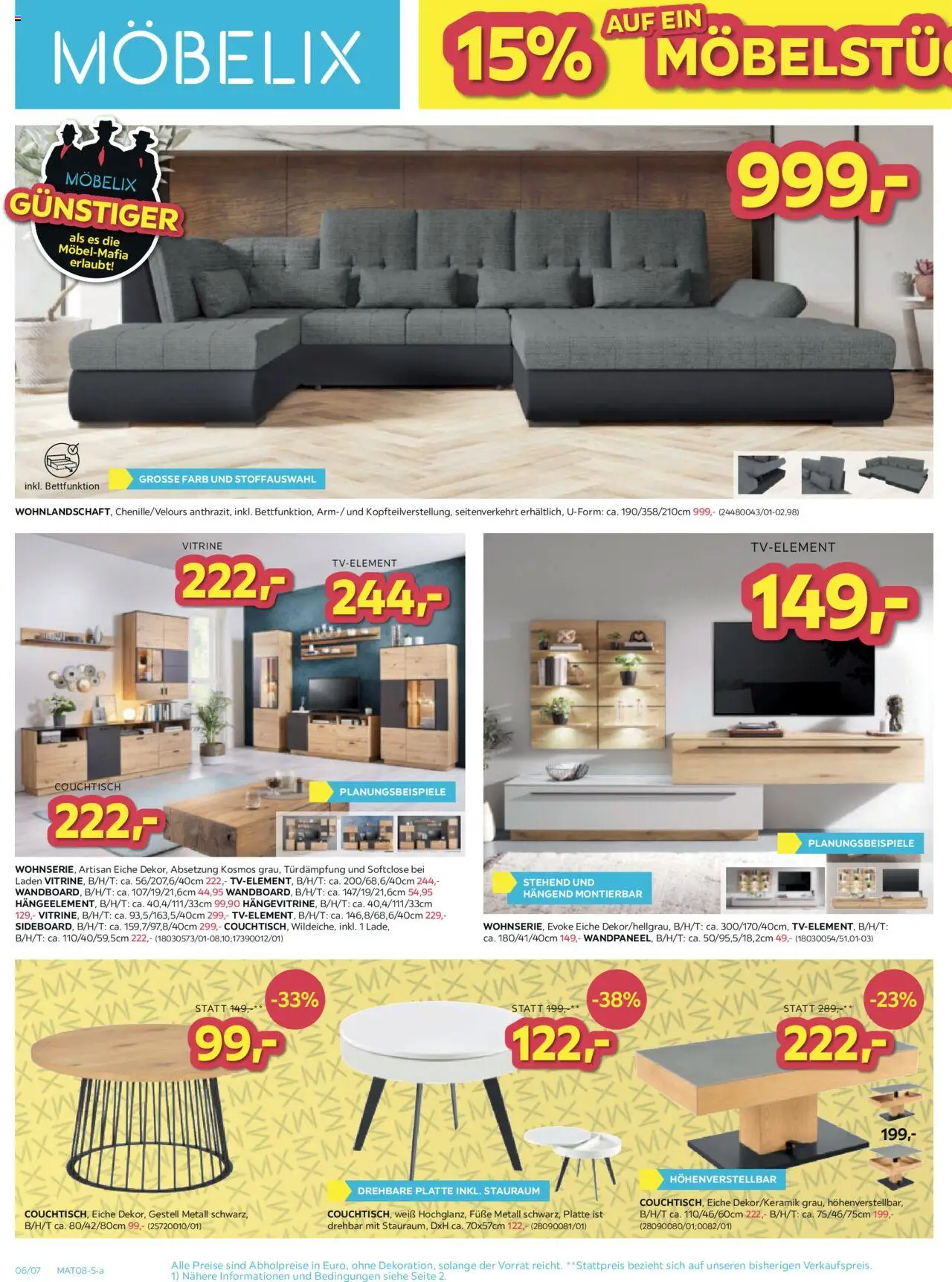 Möbelix Angebote gültig ab 28.07.2025 | Seite: 6 | Produkte: Couchtisch