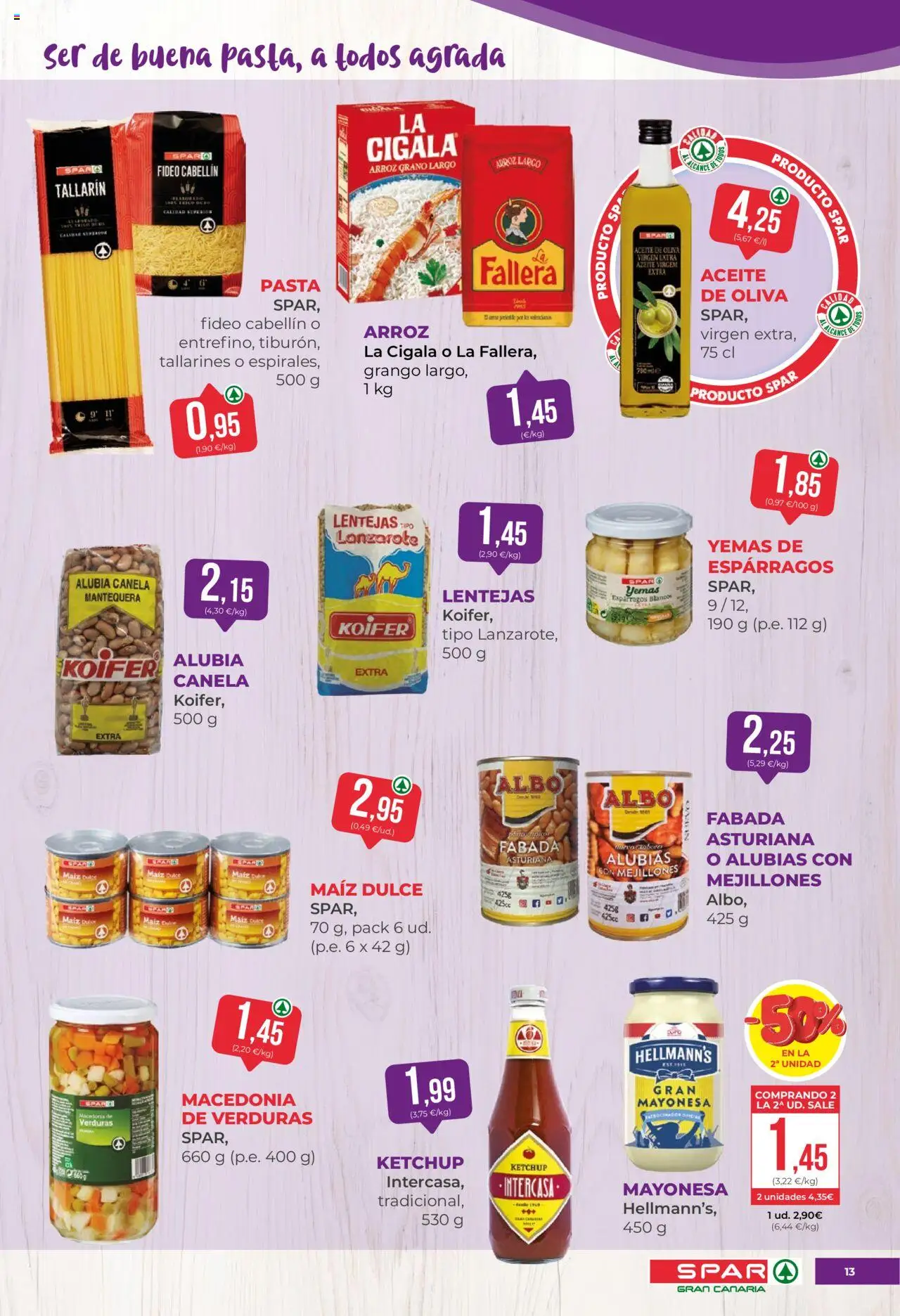 Spar folleto │ válido desde el 19.09.2025 | Página: 13 | Productos: Aceite, Arroz, Νερό καρύδας, Οθόνη προβολής
