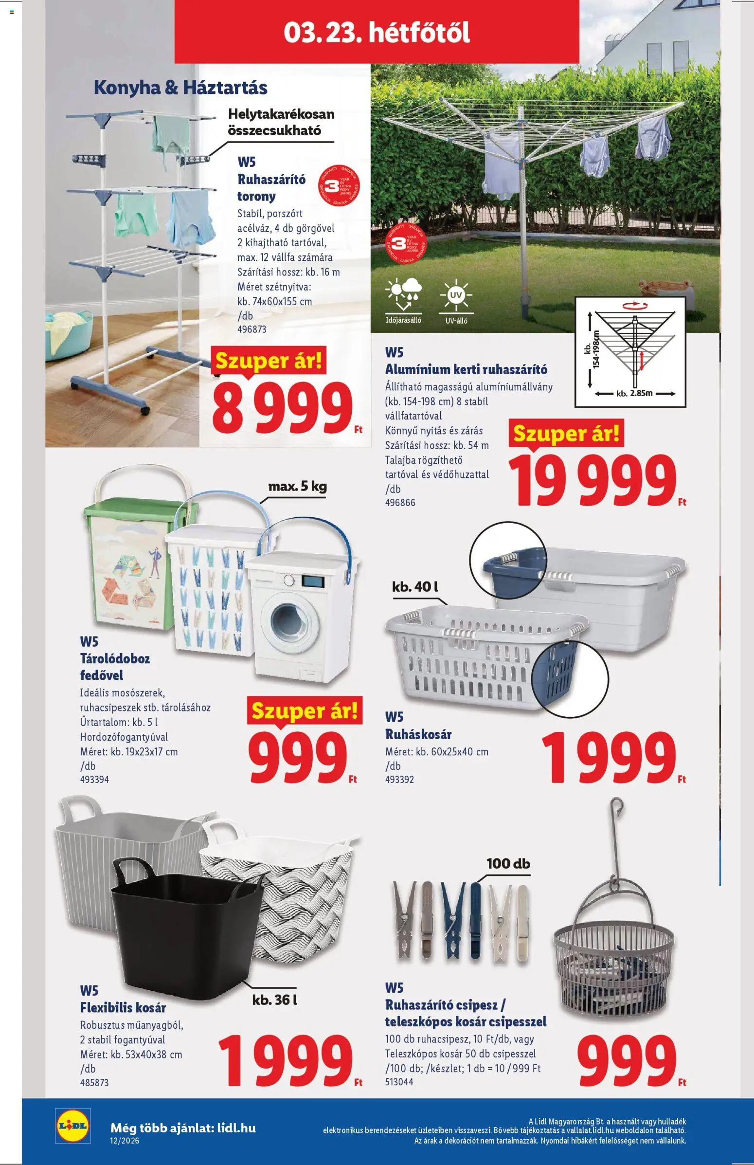 Lidl akciós ujság - amely érvényes a következő dátumtól: 19.03.2026 | Oldal: 20