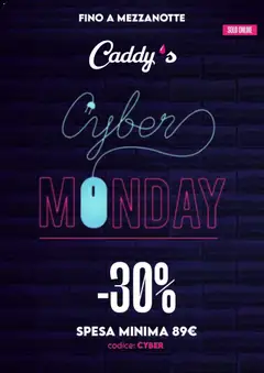 Anteprima del volantino Caddy's Cyber Monday catalogo valido a partire dal 01.12.2025