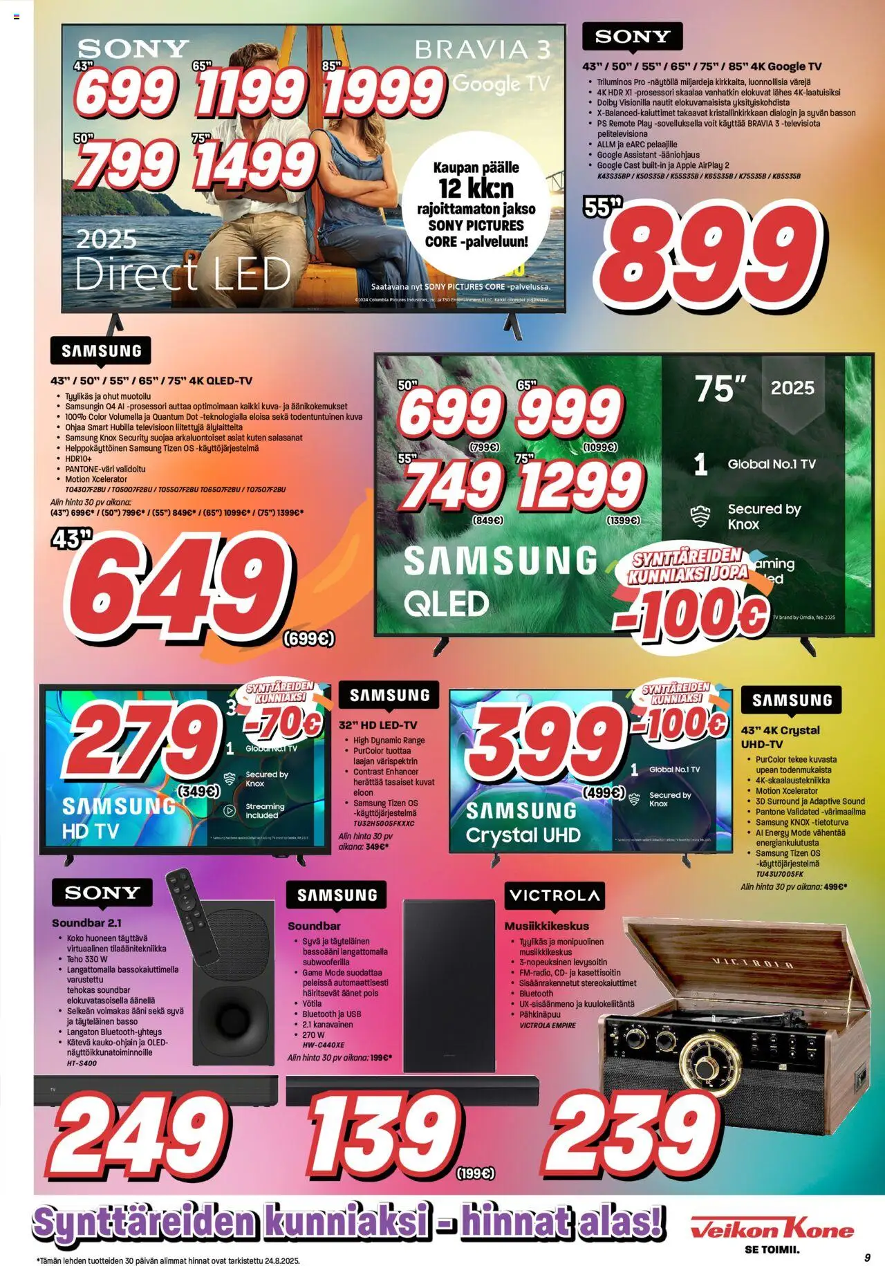  | Sivu: 9 | Tuotteet: USB, Soundbar, TV