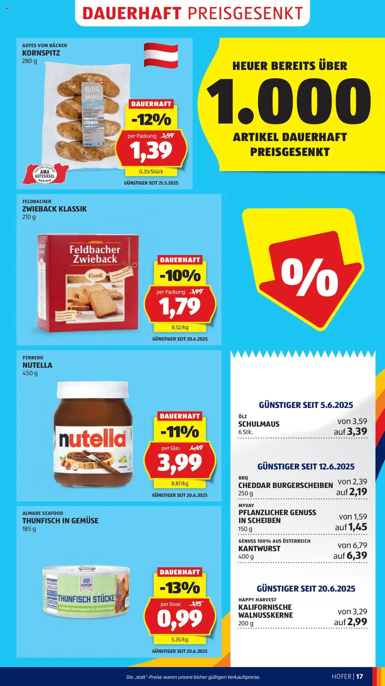 Hofer Flugblatt gültig ab 22.08.2025 | Seite: 19 | Produkte: Gemüse